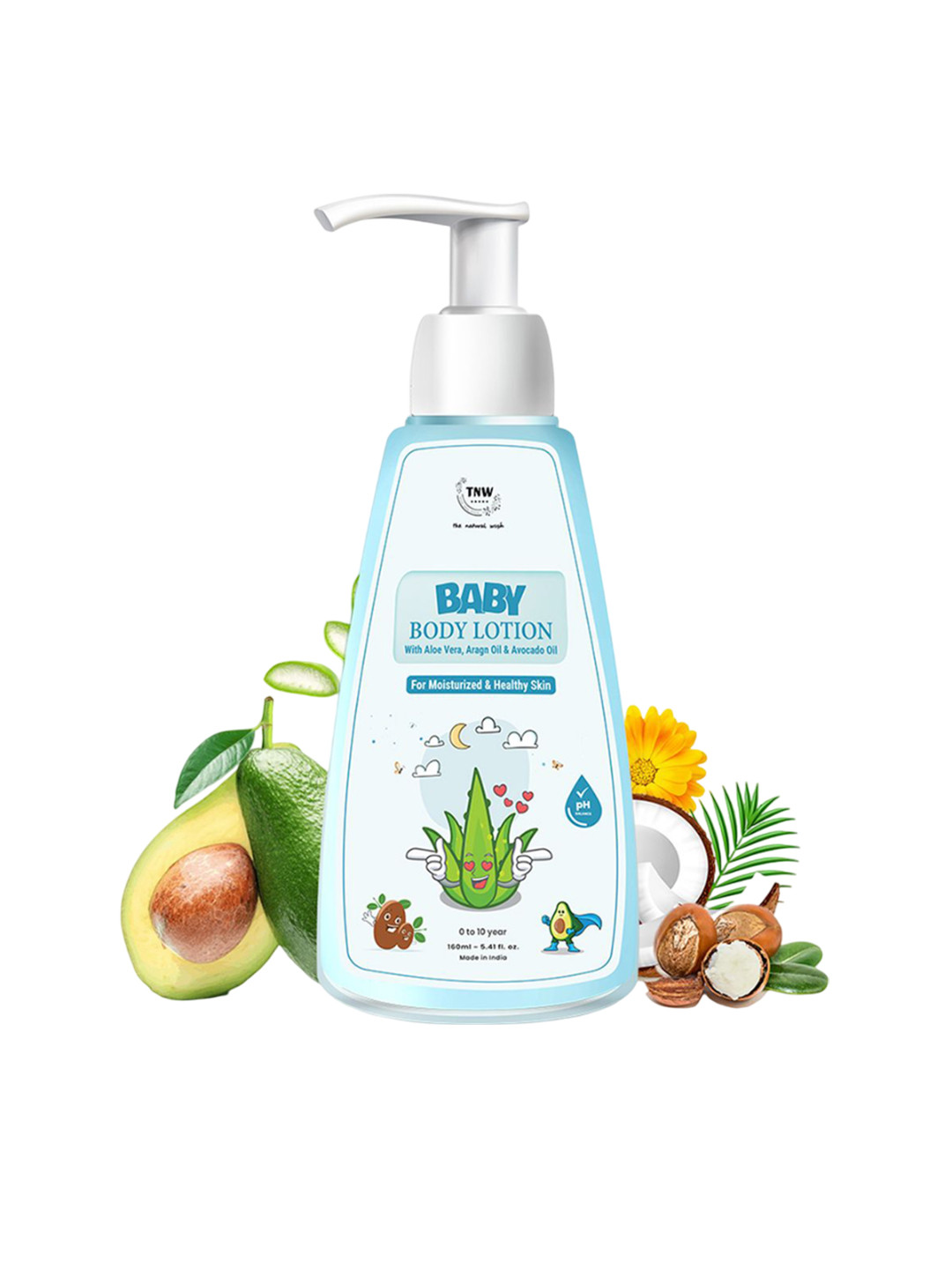 TNW the natural wash Baby Body Lotion With Aloe Vera & Argan Oil - 160 ml