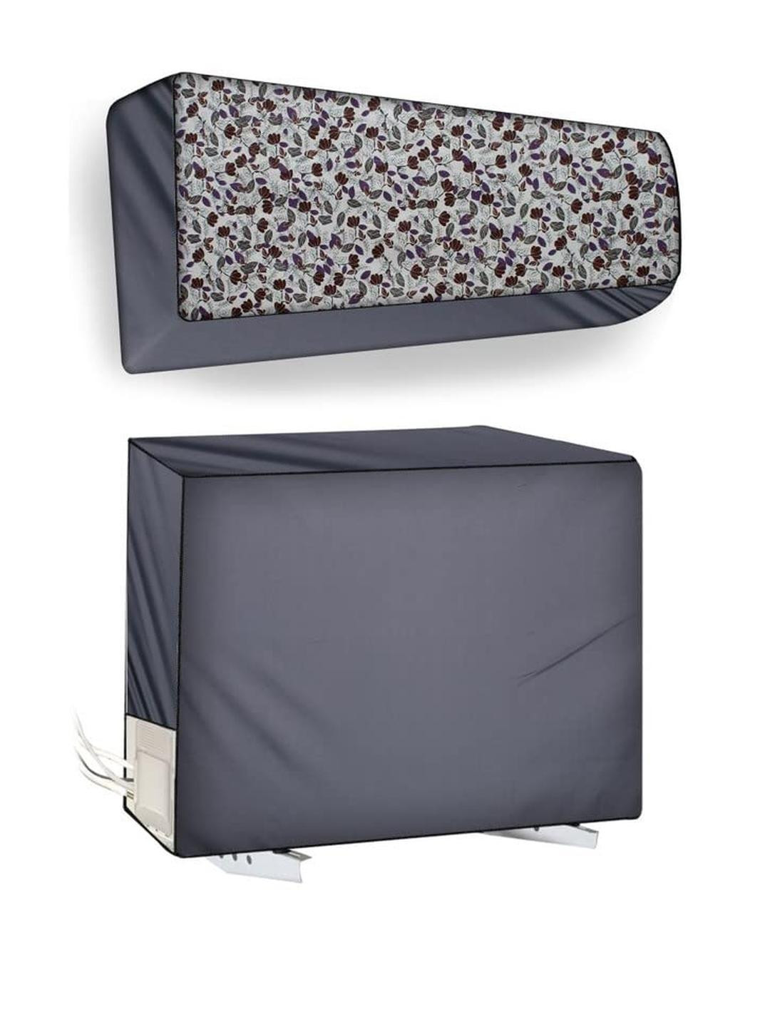 The Furnishing Tree Split AC Cover Set of Indoor and Outdoor Unit Used for 1.5 Ton LG PS-Q20SNZE Co