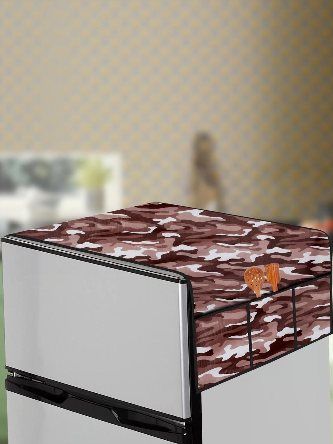 The Furnishing Tree Fridge Top Cover Compatible for Samsung RT28C3452S8/HL, 236 LTR WxL 65x111 in