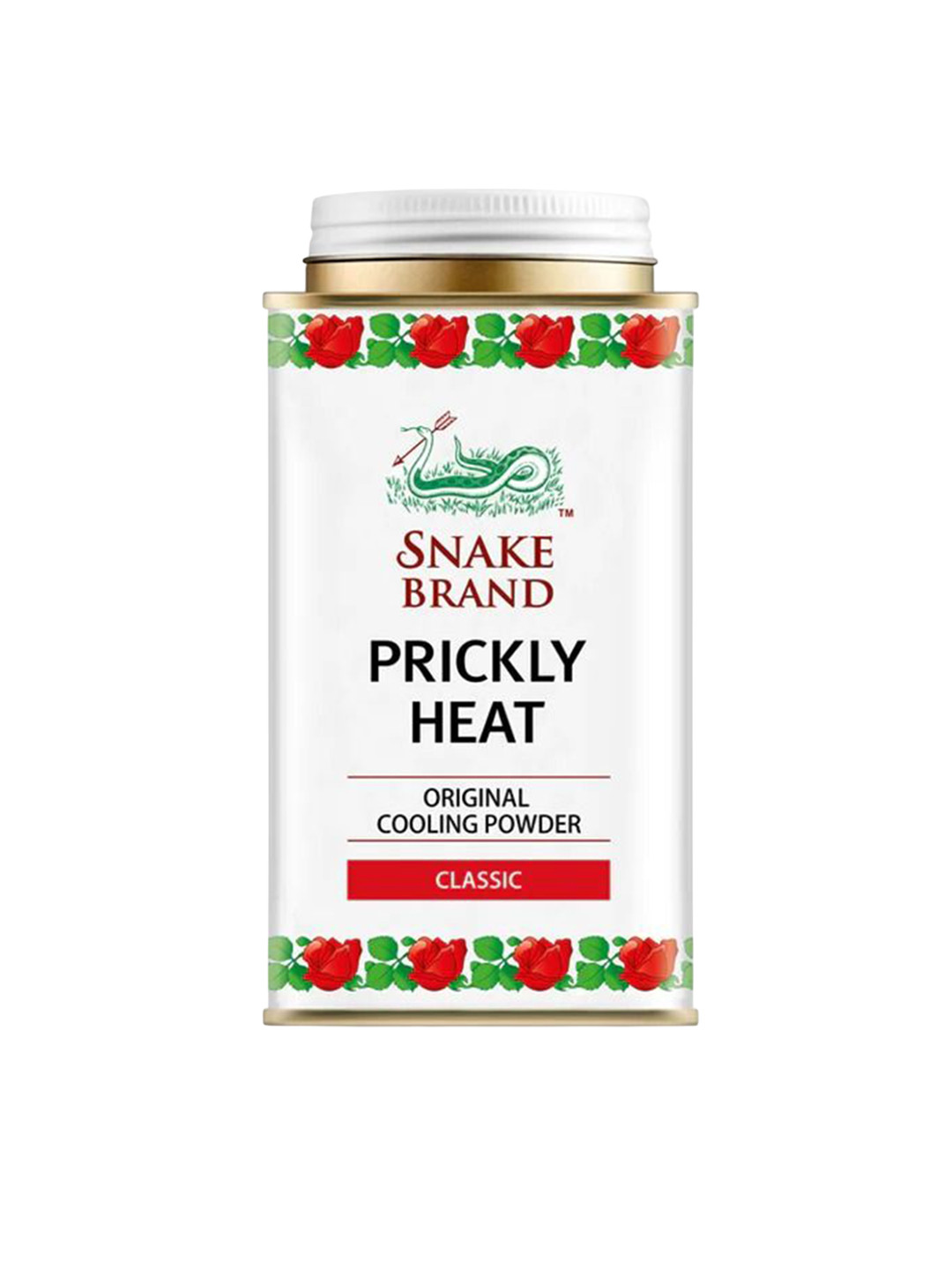 SNAKE BRAND Prickly Heat Original Classic Cooling Powder - 140 g