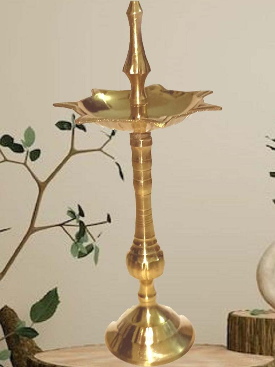 Effigy Onlinehub Gold Diya Pooja essentials