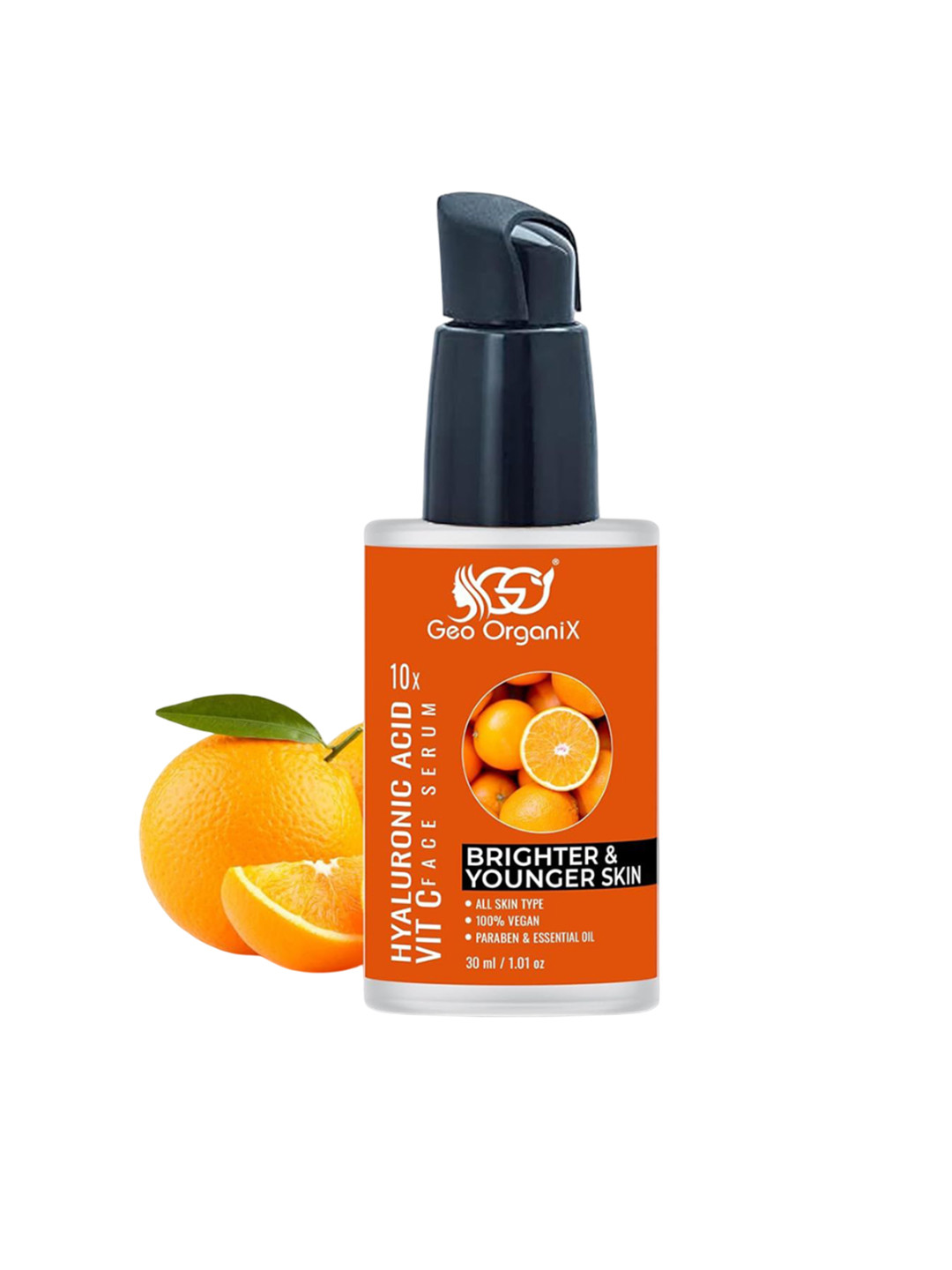 Geo OrganiX Face Serum With Hyaluronic Acid & Vitamic C - 30 ml