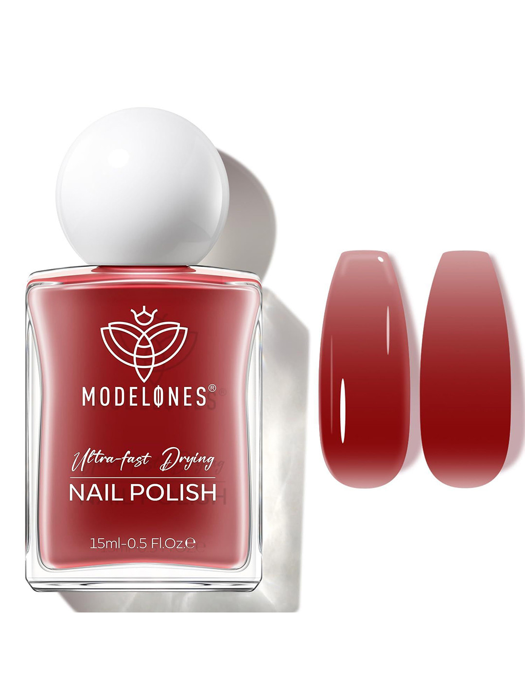 Modelones Ultra Fast Drying Nail Polish- 15 ml- Plum Jelly