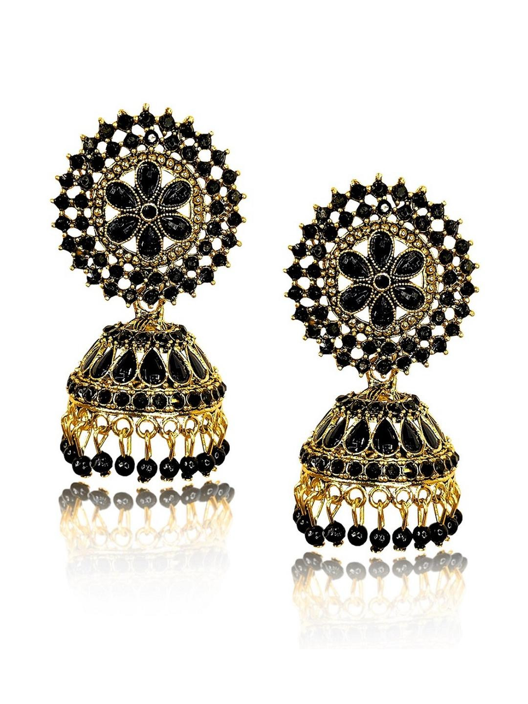 Airtick Gold-Plated Metal Jhumkas Earrings