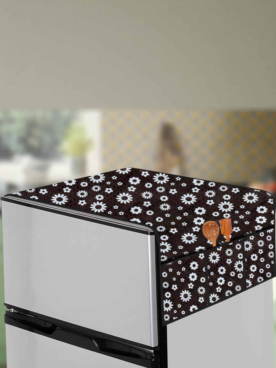 The Furnishing Tree Fridge Top Cover Compatible for Samsung RT28C3032GS/HL, 236 LTR WxL 65x111 in C