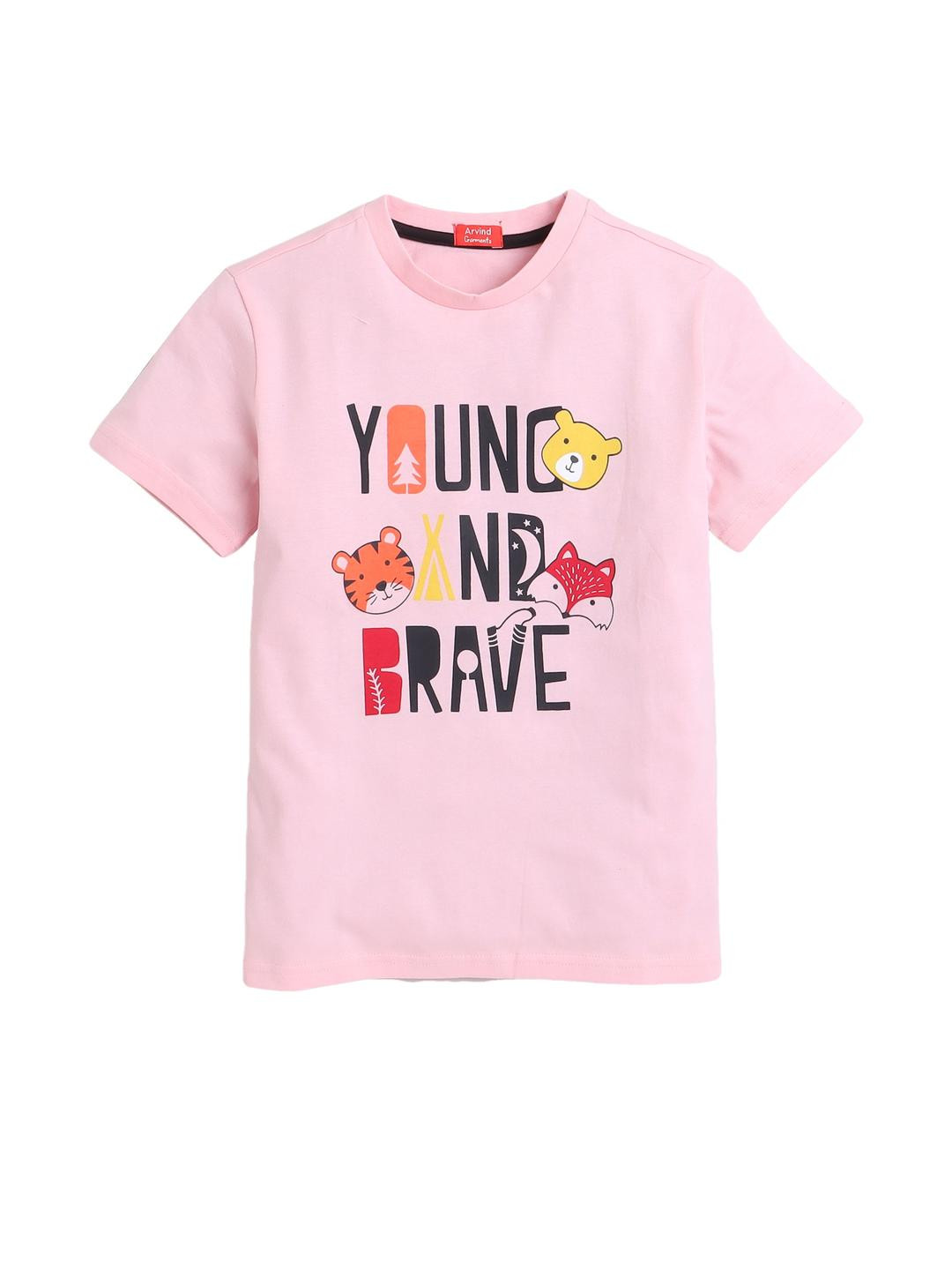 Arvind Garments Kids-Unisex Pure Cotton Tshirts