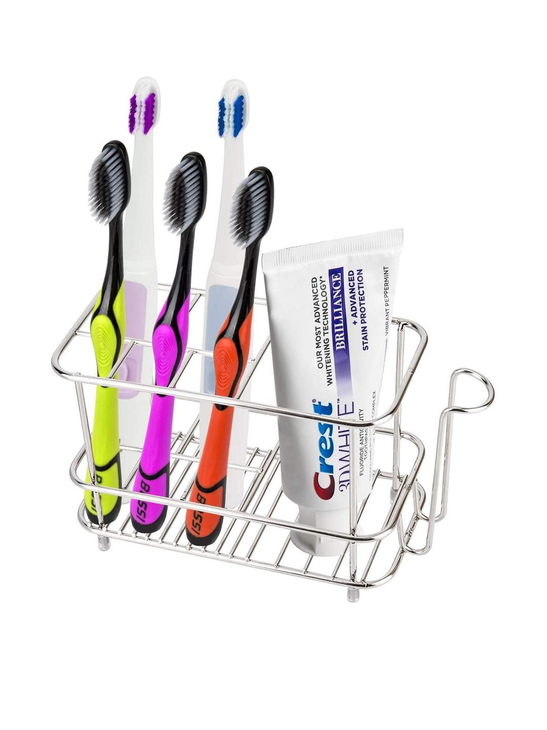 TAGVE Solid Stainless Steel Toothbrush Holder