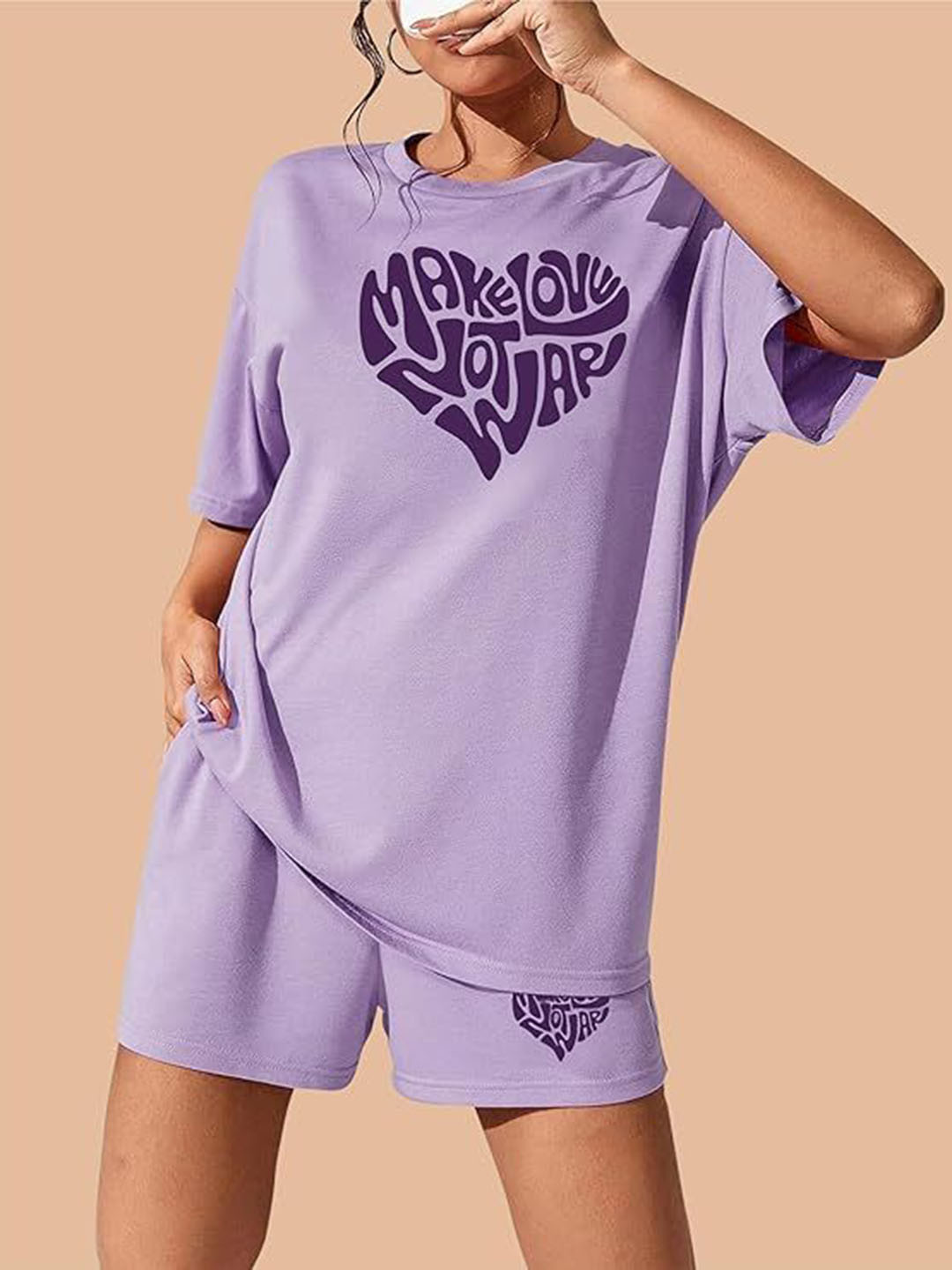 KSHS Women Printed Pure Cotton Night suit