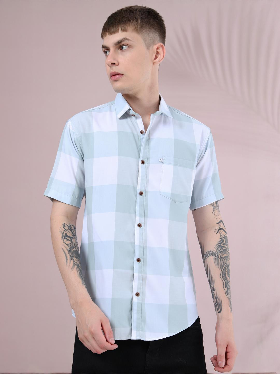 ALLWIN PAUL Men Cotton Shirts