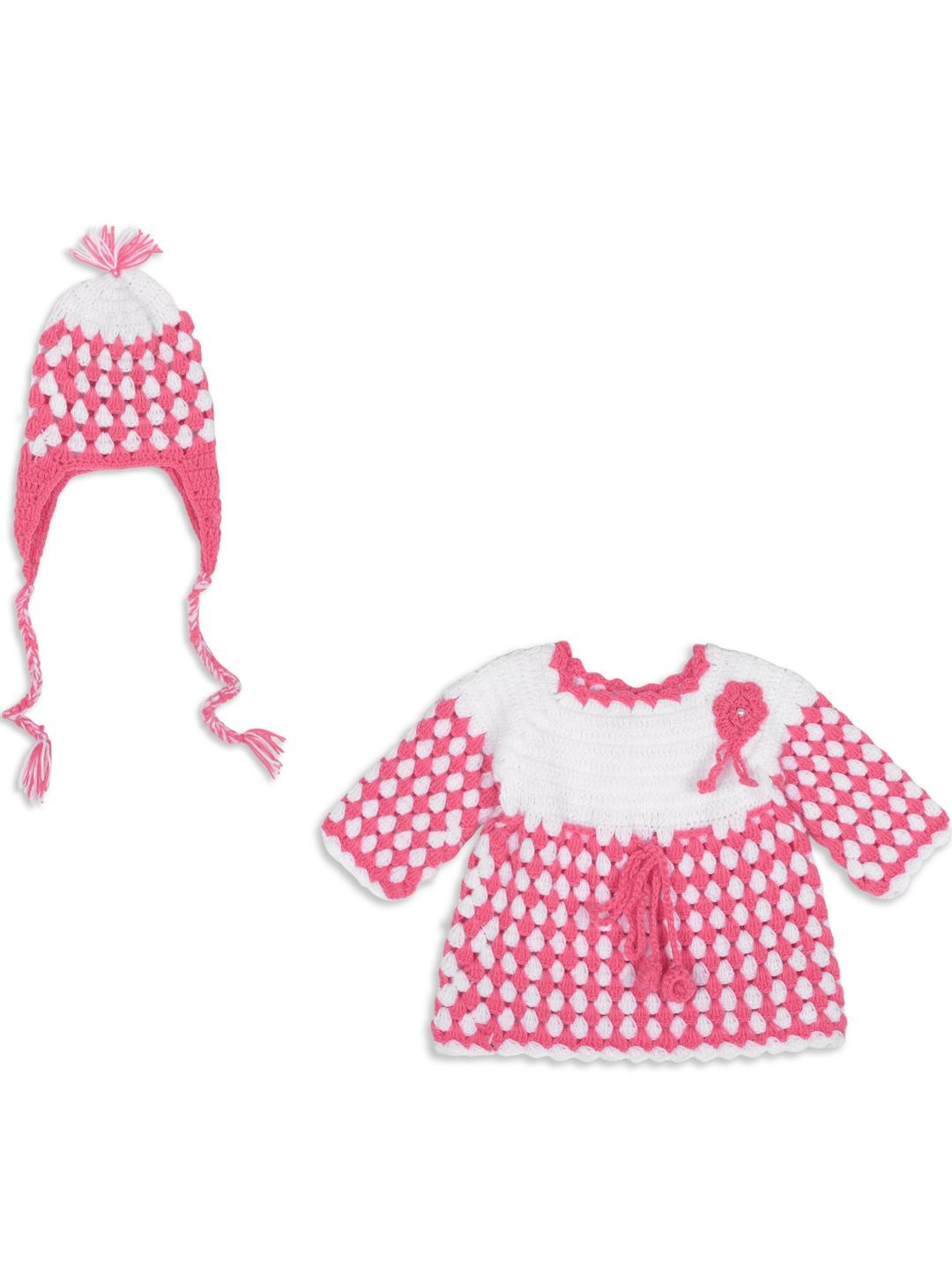 deva creation Pink Wool Jumper Dress