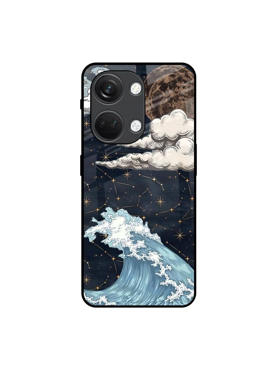 QRIOH High Tides Printed OnePlus Nord 3 5G Silicon Back Case Mobile Accessories