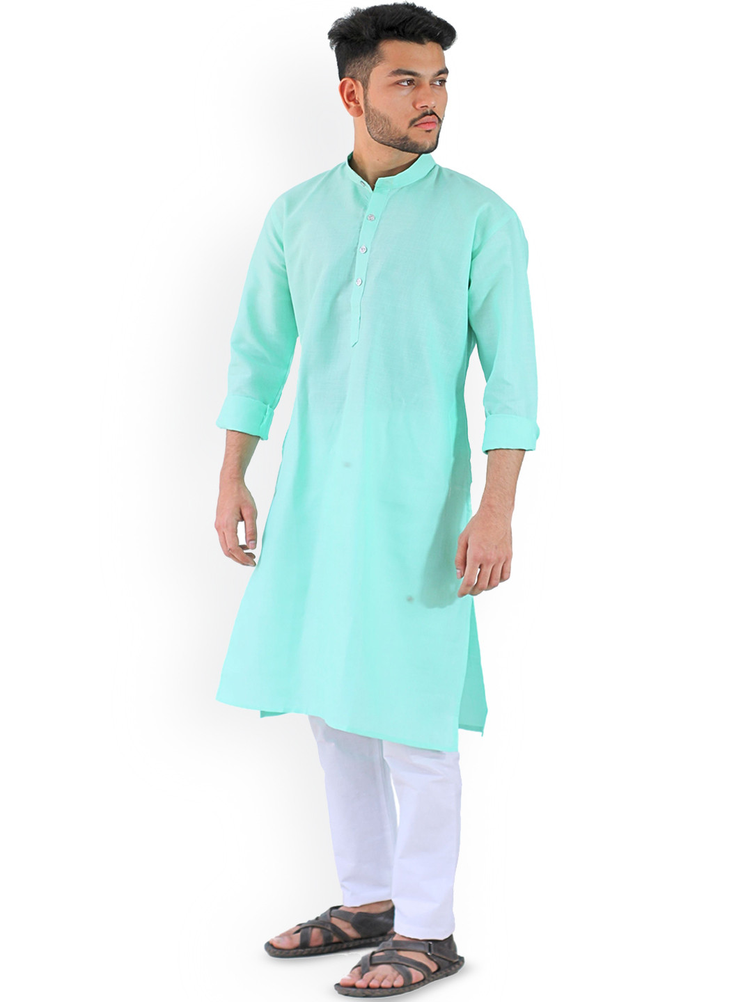 YOUTH ROBE Men Solid Kurta with Pyjama