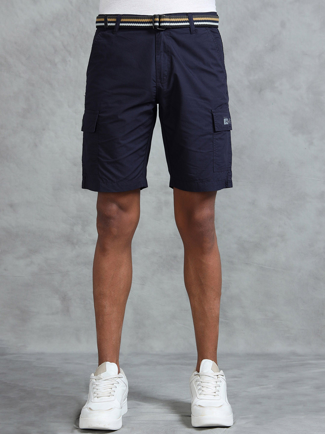 beevee Men Casual Cotton Shorts with Belt