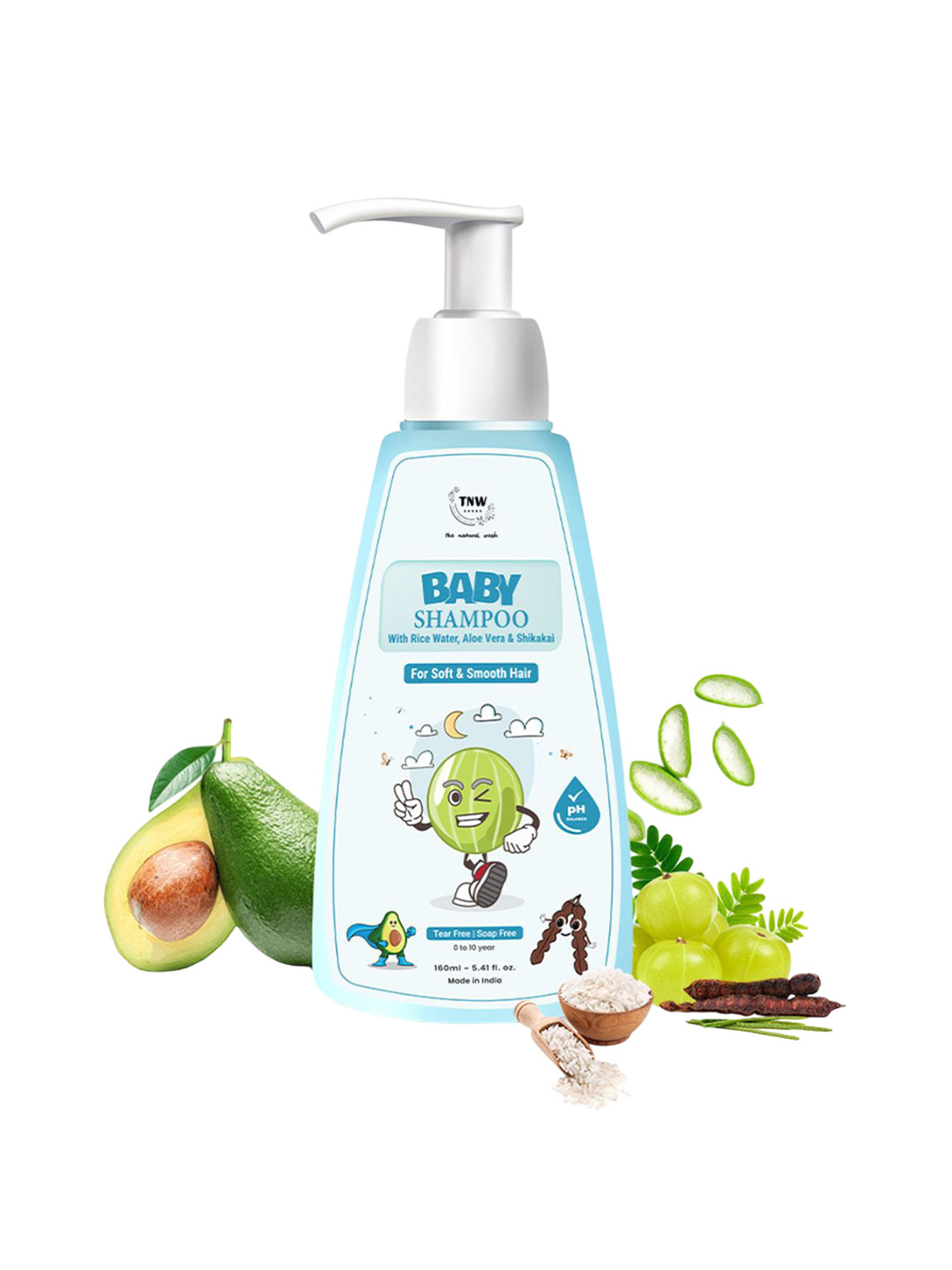 TNW the natural wash Baby Shampoo With Rice Water & Aloe Vera - 160 ml