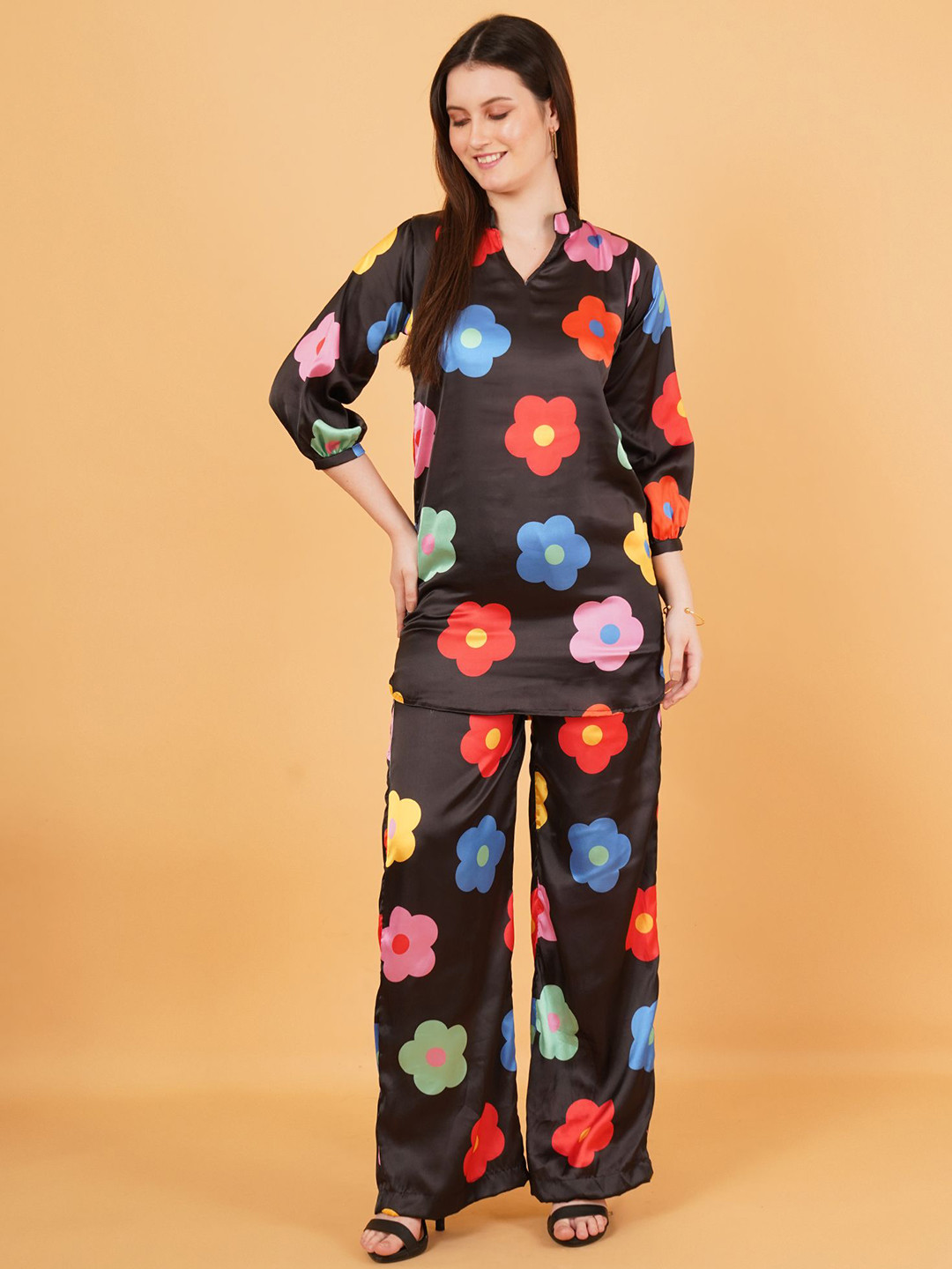Magnetism Printed Tunic With Trousers Co-Ords