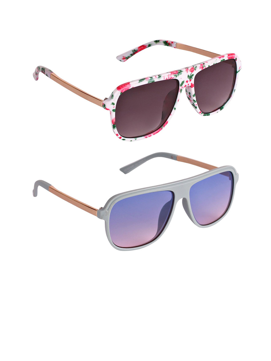 DukieKooky Kids Set of 2 UV Protected Lens Square Sunglasses DKSG362A-362C