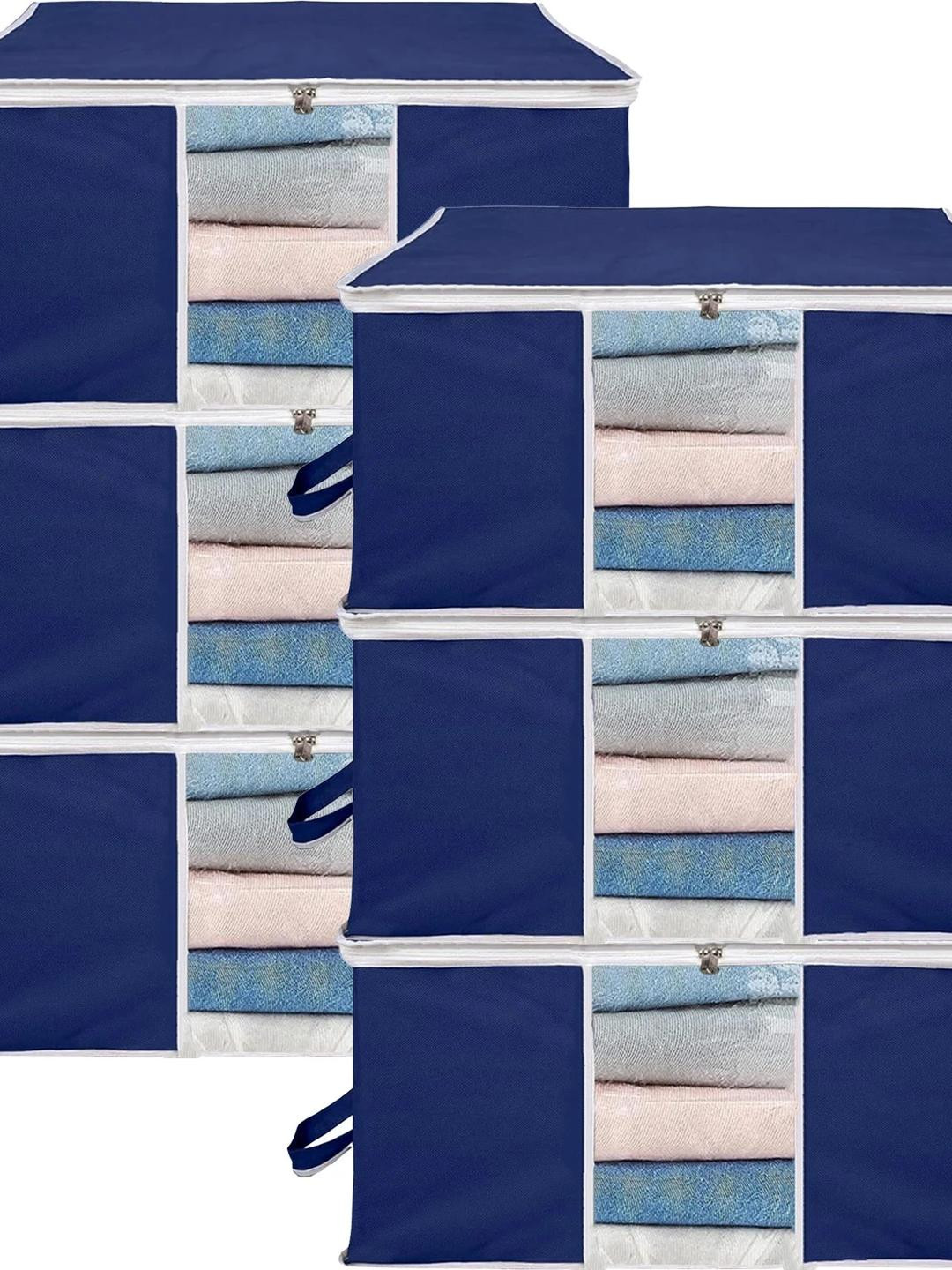 AMAK INC Blue Fabric Wardrobe Organisers