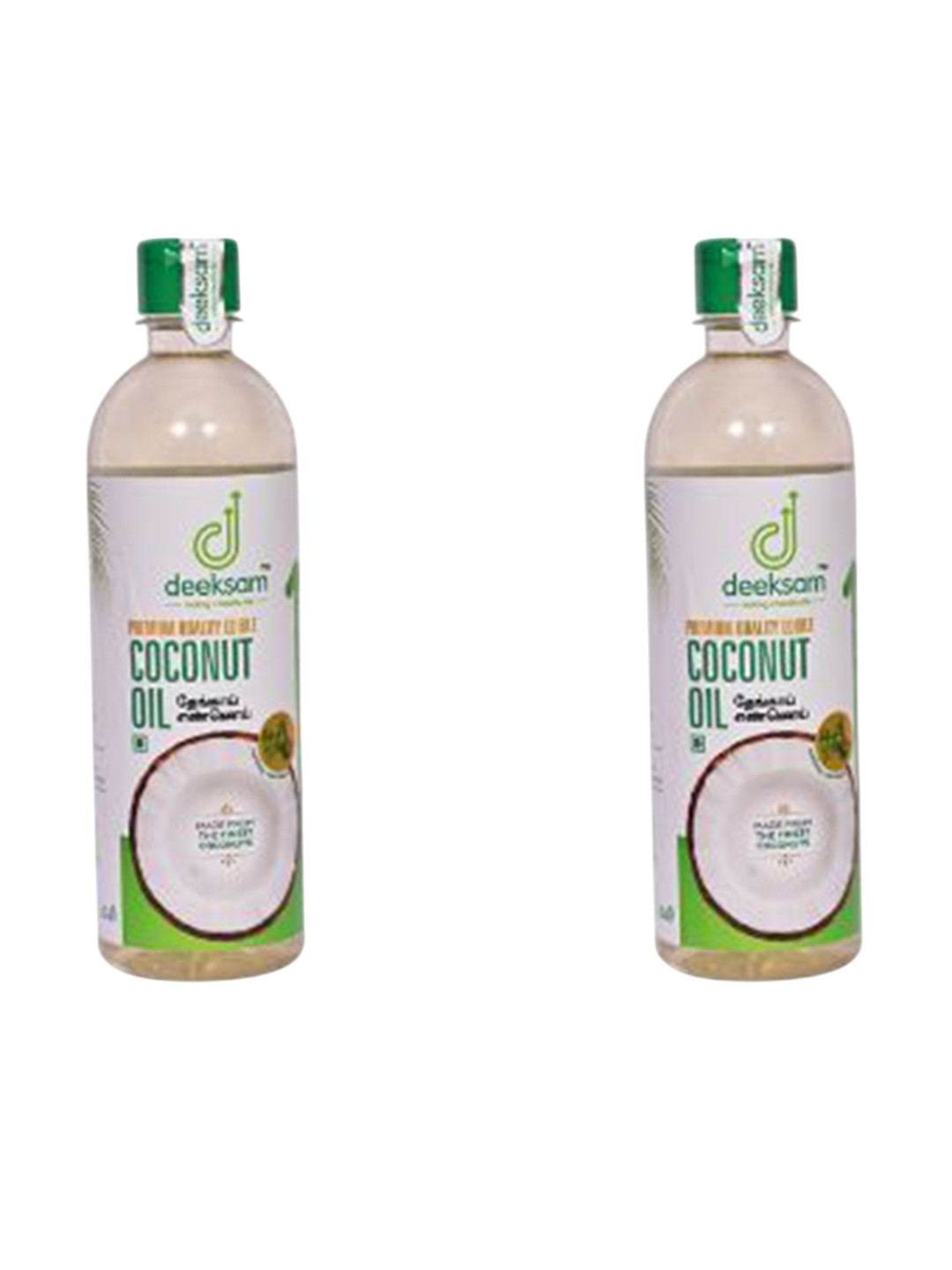 DEEKSAM Set Of 2 Coconut Oil For Hair & Skin - 500 ml Each