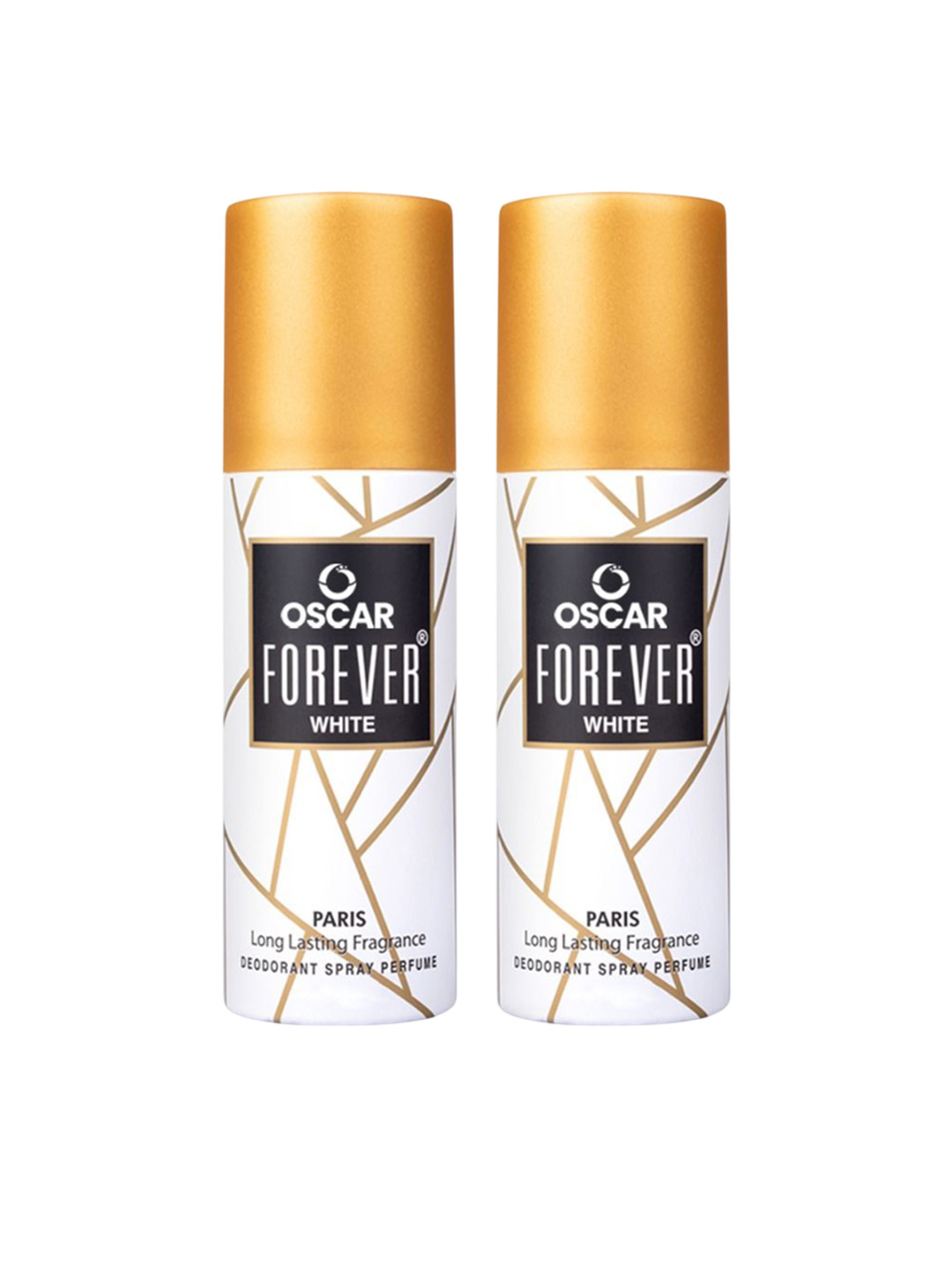 OSCAR Men Set Of 2 Forever Paris White Deodorant Spray - 40 ml Each