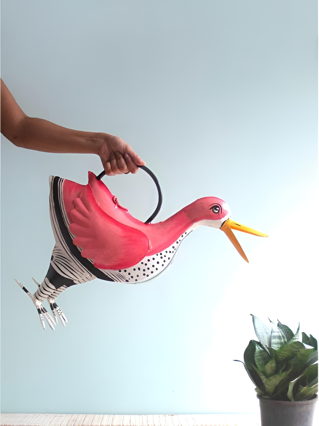 FREEDOM TREE Coarl Handcrafted Recycled  Watering Can