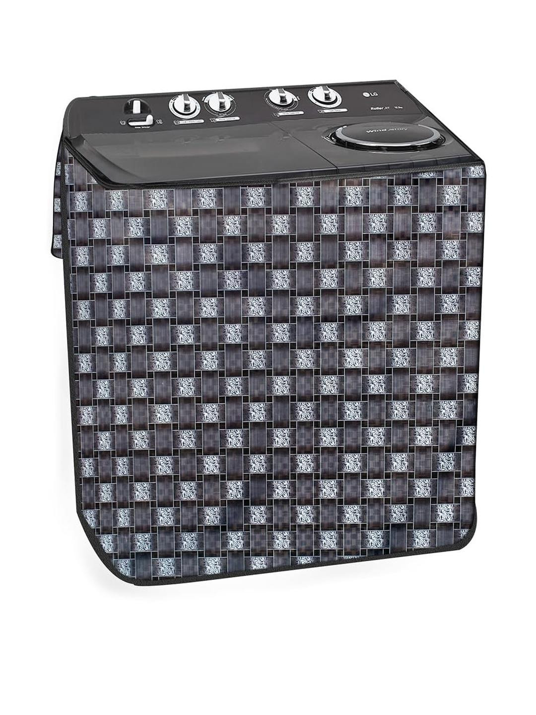 The Furnishing Tree PVC Waterproof Semi Automatic Washing Machine Cover Compatible for Super Genera