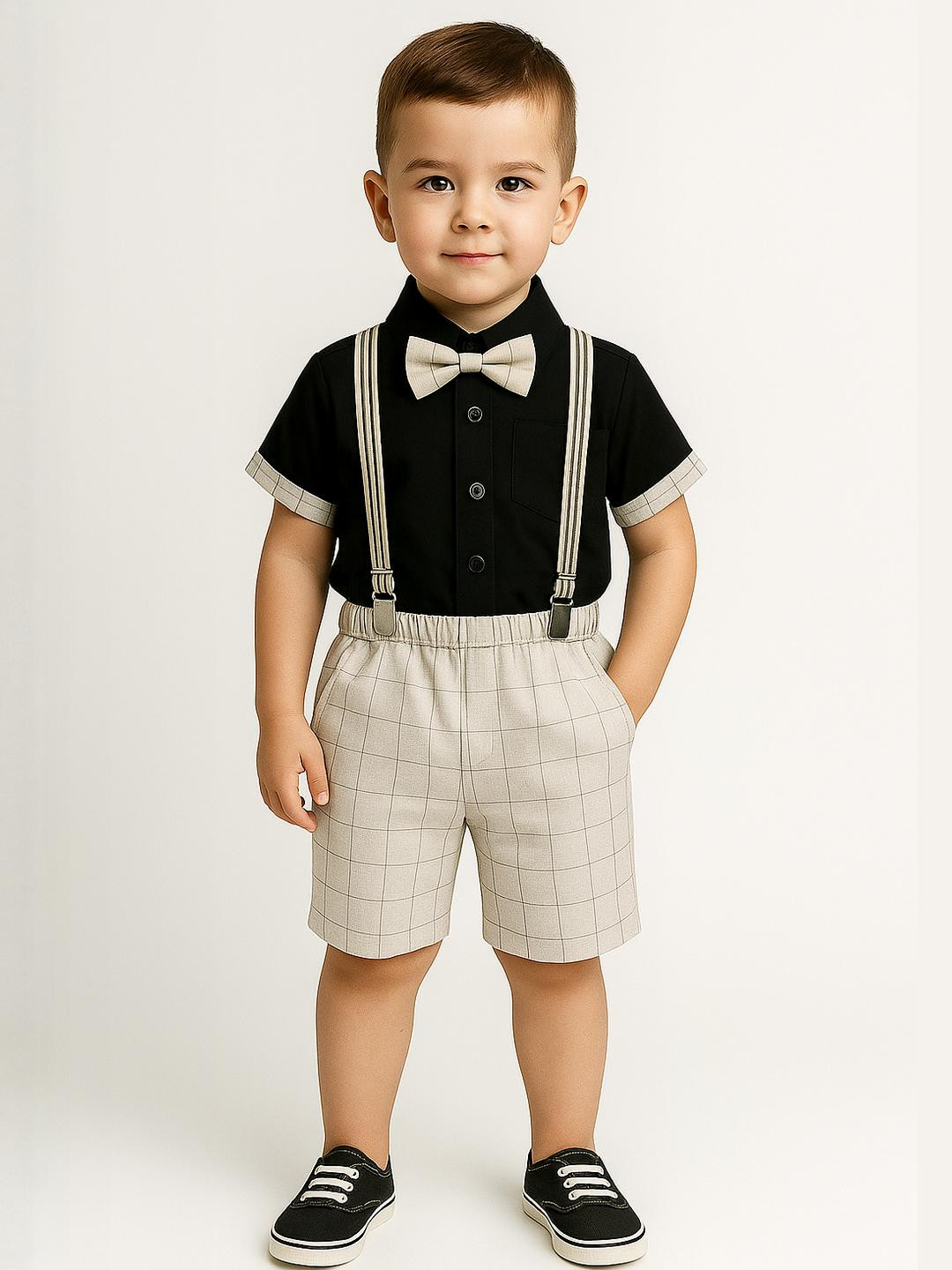 TOGEPI Kids Grey Clothing Set