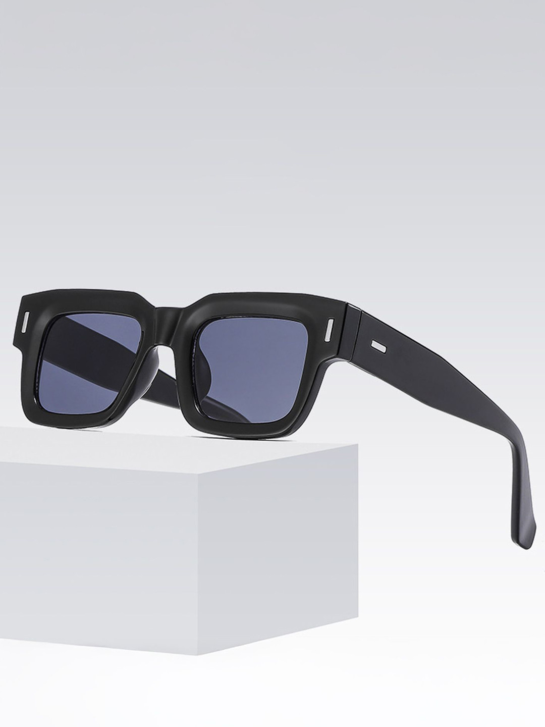 LULU & SKY Women Full Rim Wayfarer Sunglasses 33688-BLACK GRAY