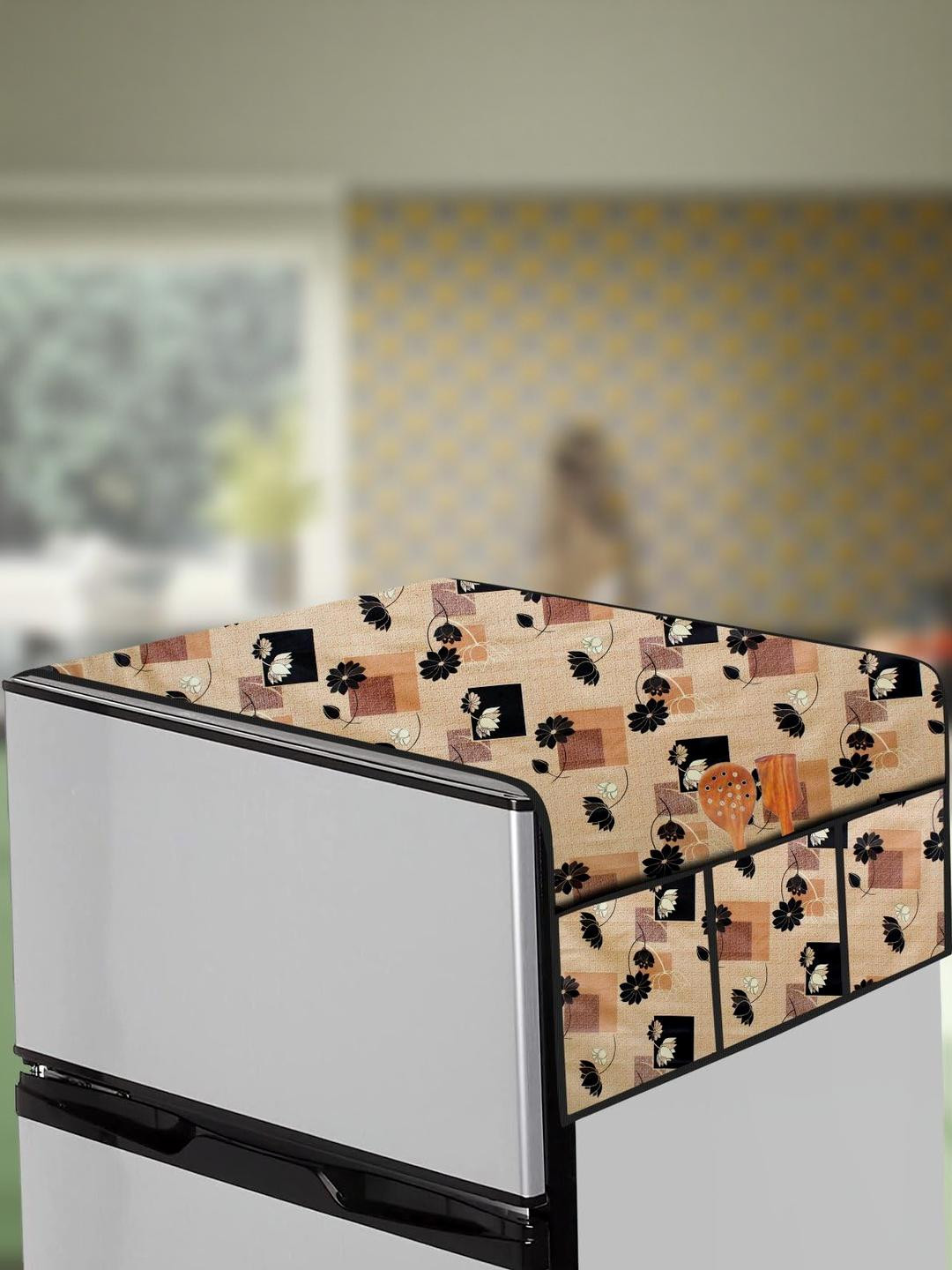 The Furnishing Tree Fridge Top Cover Compatible for Whirlpool 205 WDE PRM 2S, 184 LTR WxL 65x111 in