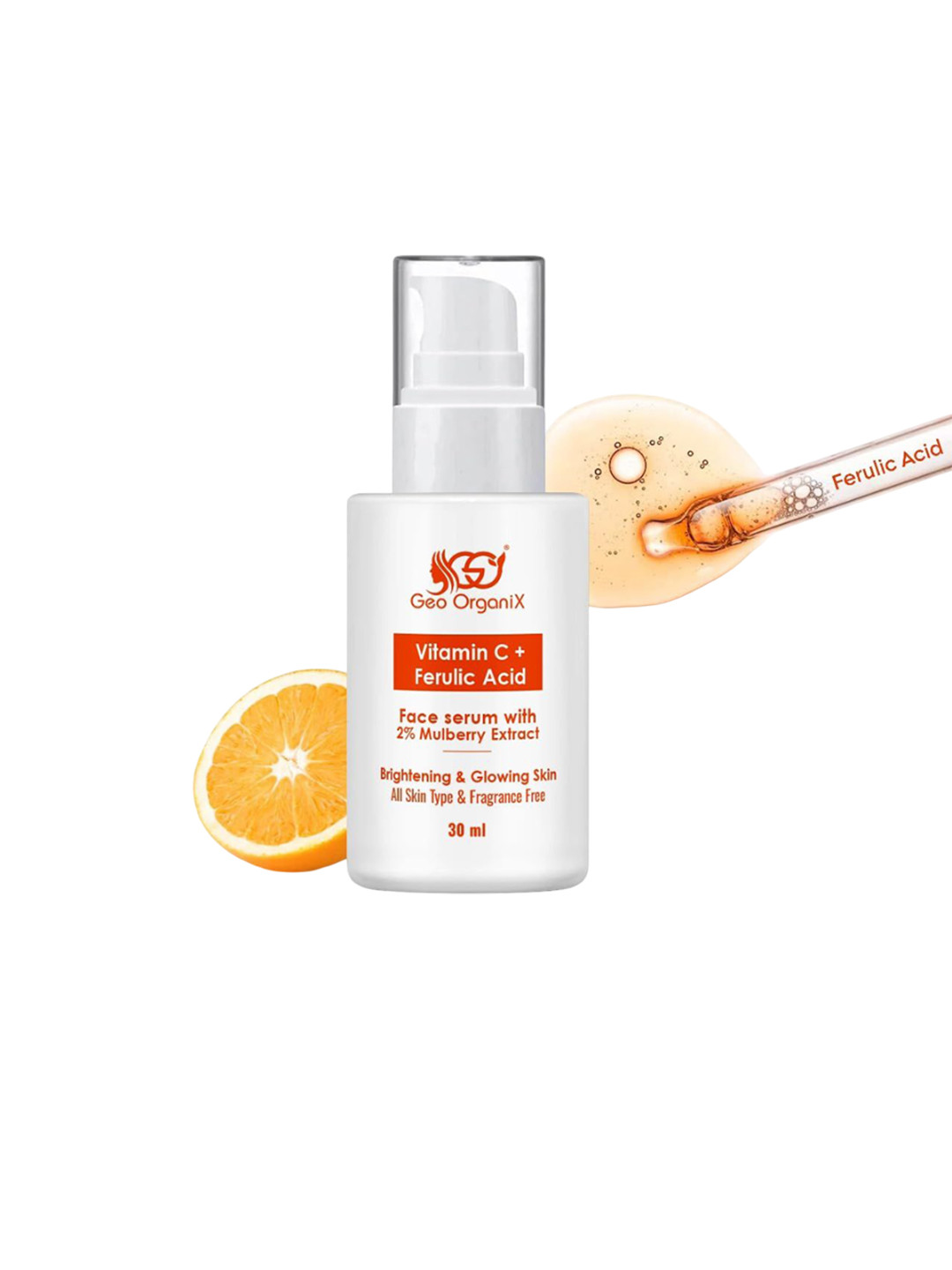 Geo OrganiX Vitamin C & Ferulic Acid Face Serum - 30 ml