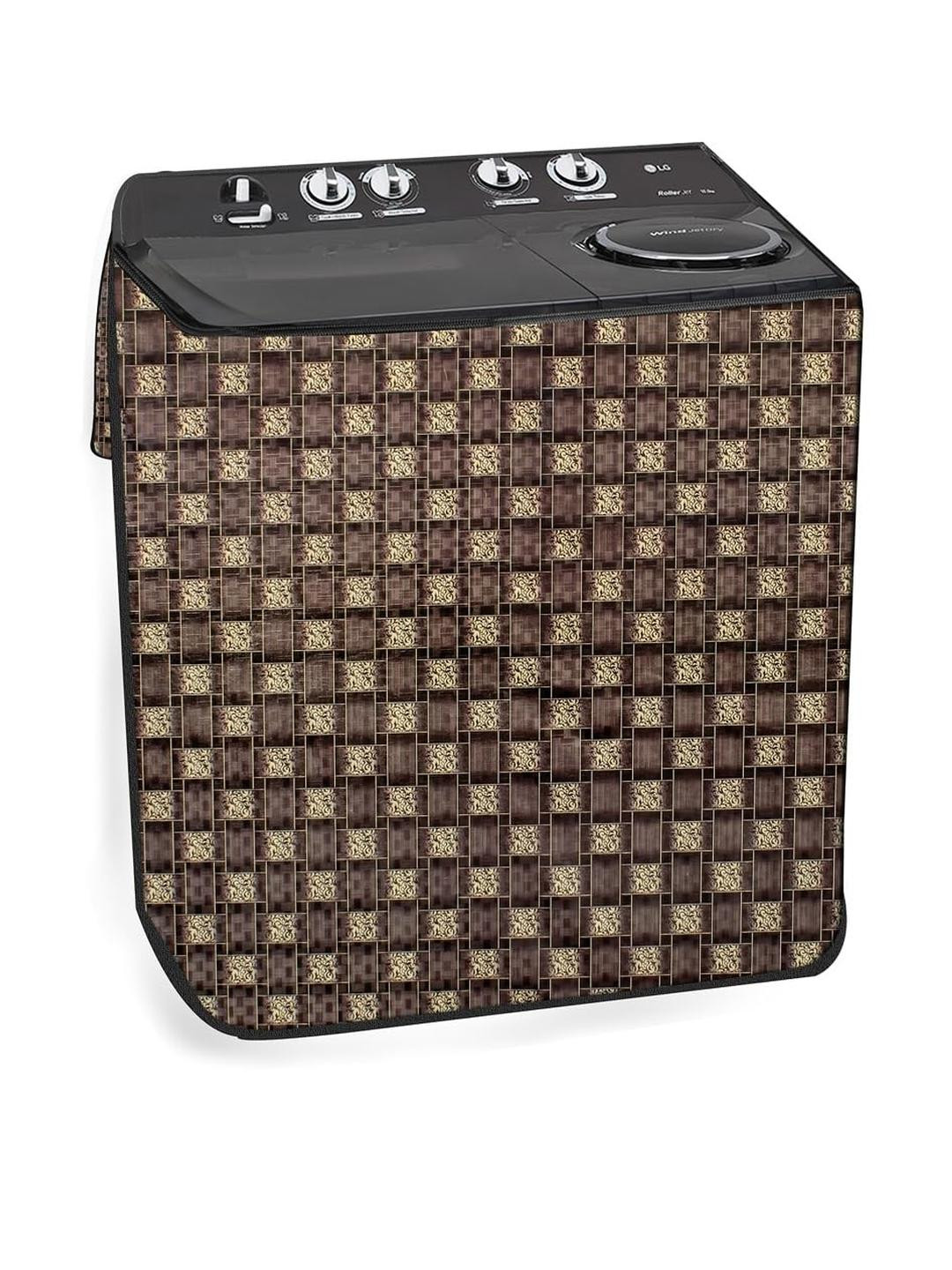 The Furnishing Tree PVC Waterproof Semi Automatic Washing Machine Cover Compatible for Videocon 6 K