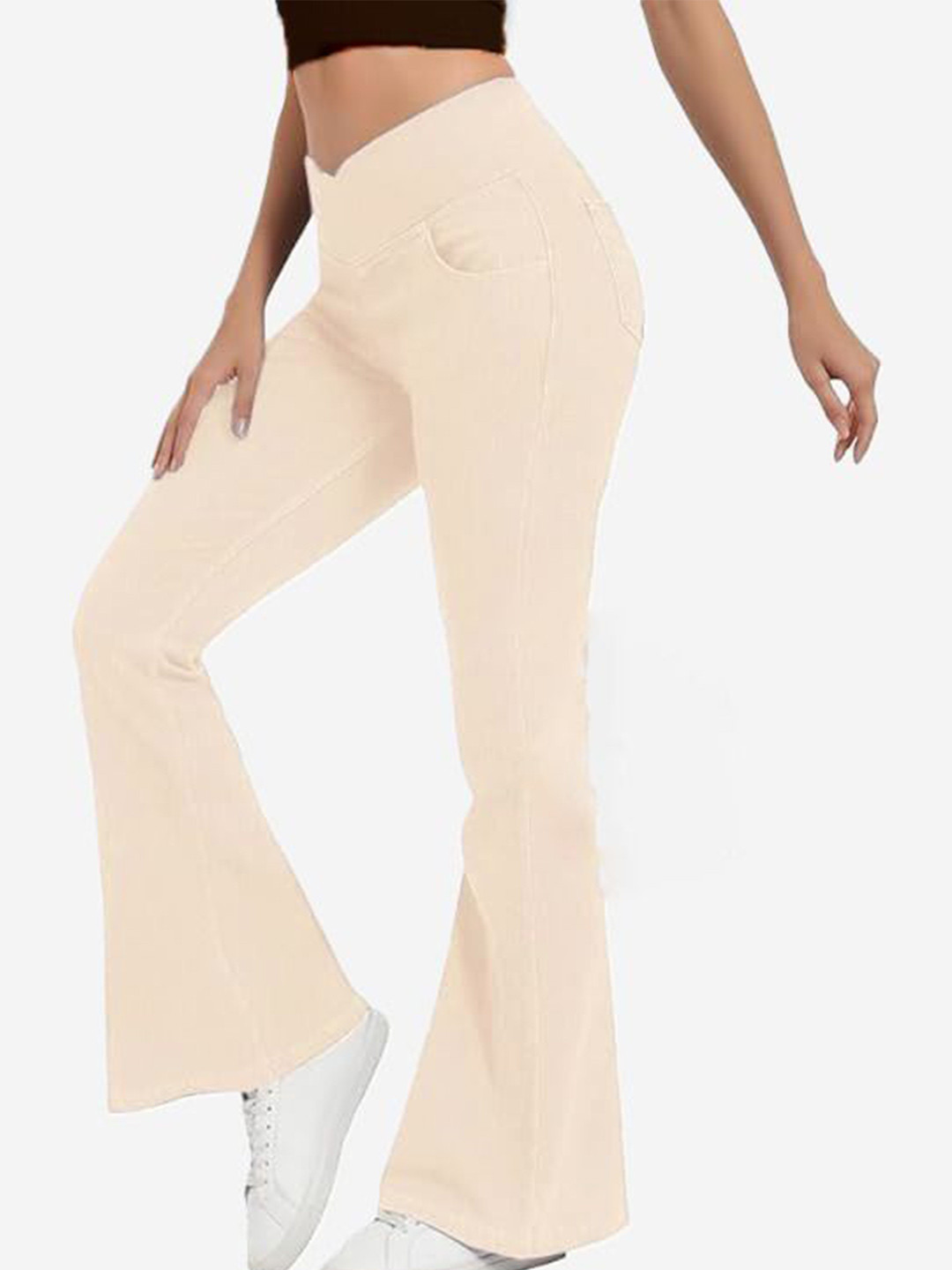 ADBUCKS Bootcut-Fit High-Rise Cotton Jegging