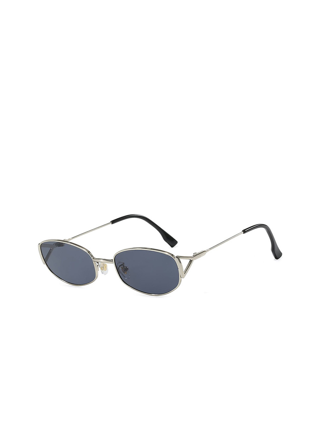 LULU & SKY Women Full Rim Regular Lens Oval Sunglasses STY-791-SILVER GRAY