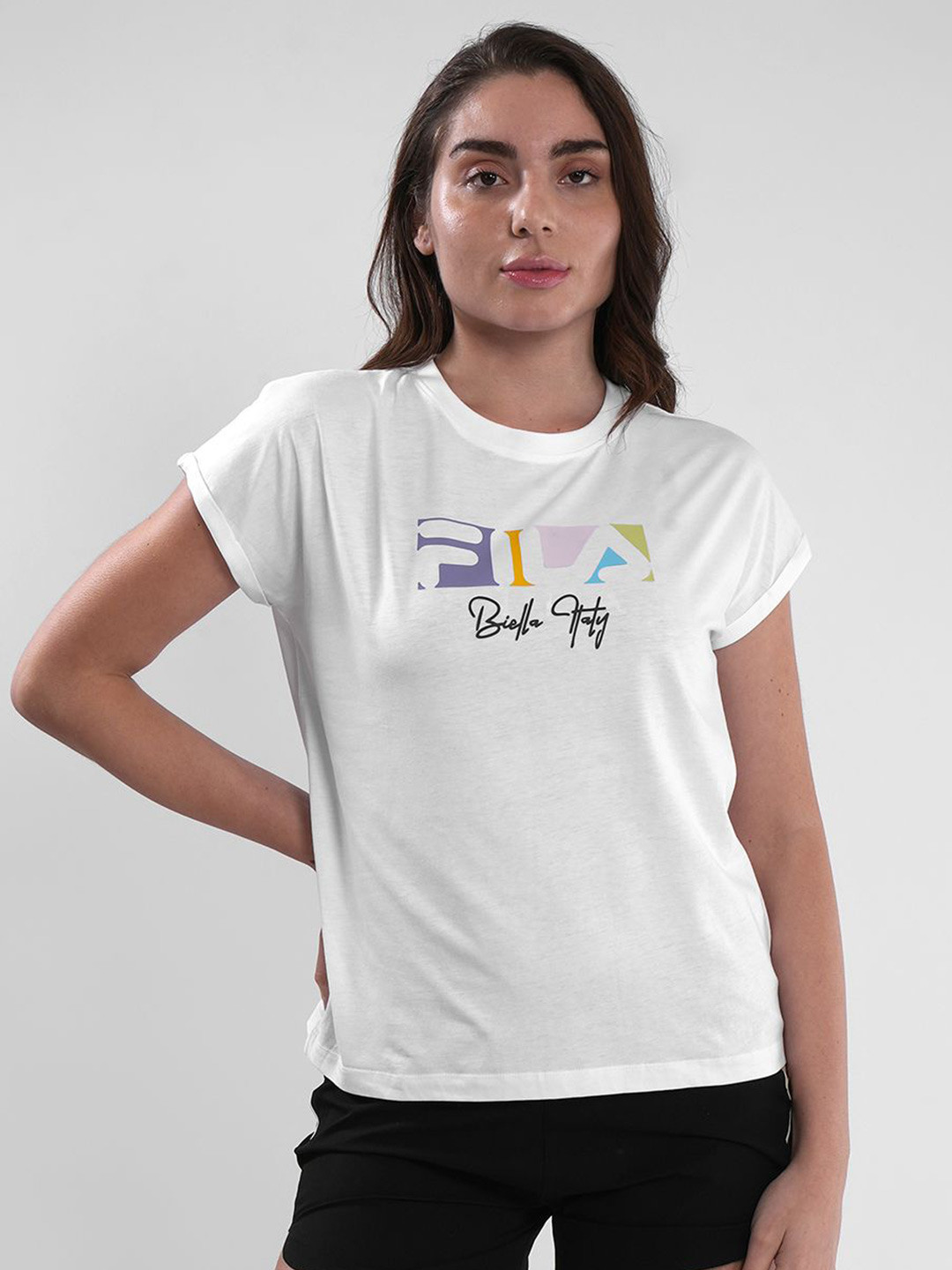 FILA Women Typography Printed T-shirt