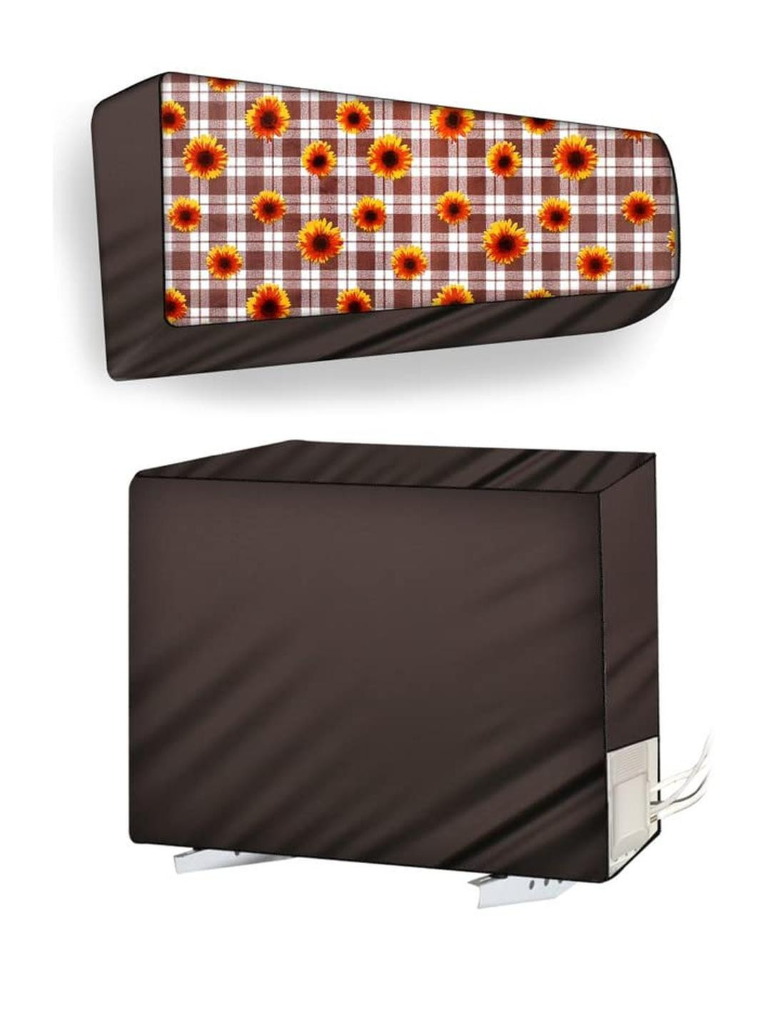 The Furnishing Tree Split AC Cover Set of Indoor and Outdoor Unit Used for 1 Ton Bluestar CATU Ging