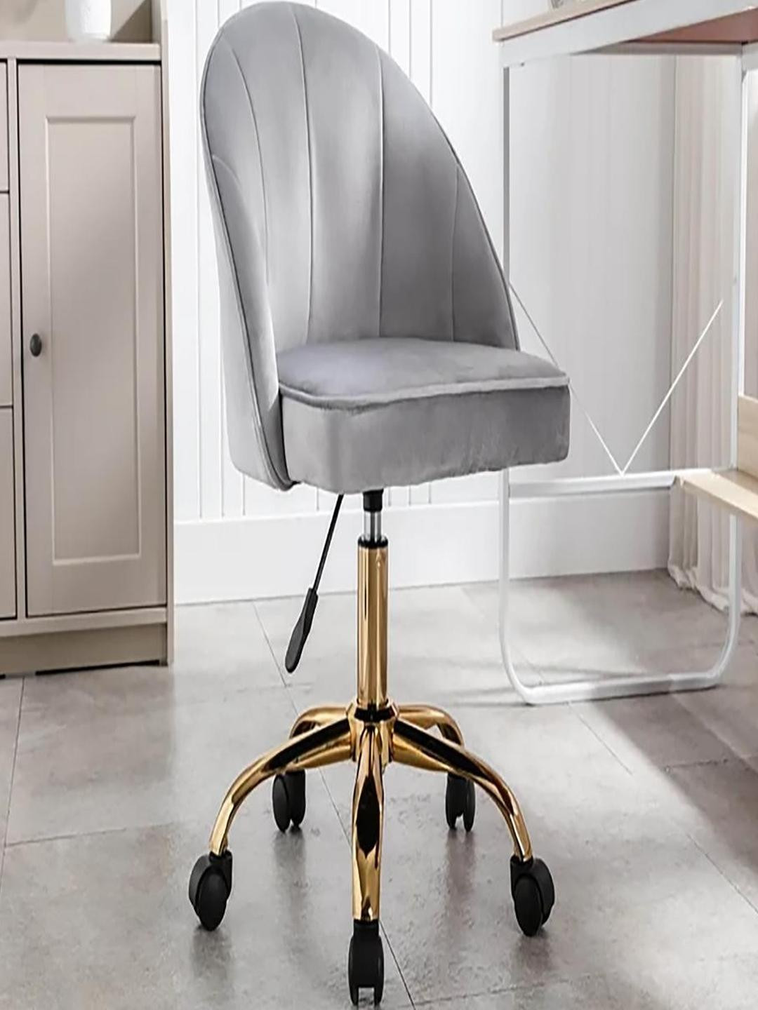 Doe Buck Velvet Finish Adjustable Office Chair