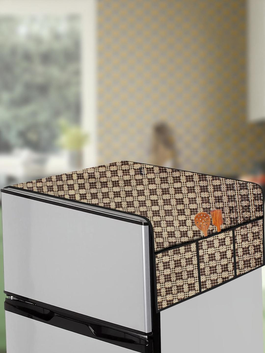 The Furnishing Tree Fridge Top Cover Compatible for Whirlpool 215 VMPRO, 192 LTR WxL 65x111 in CM C