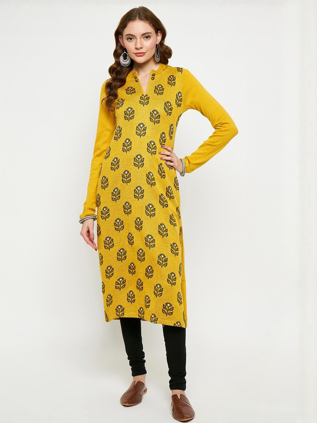 VIAZAA Women Wool A-Line Kurtis