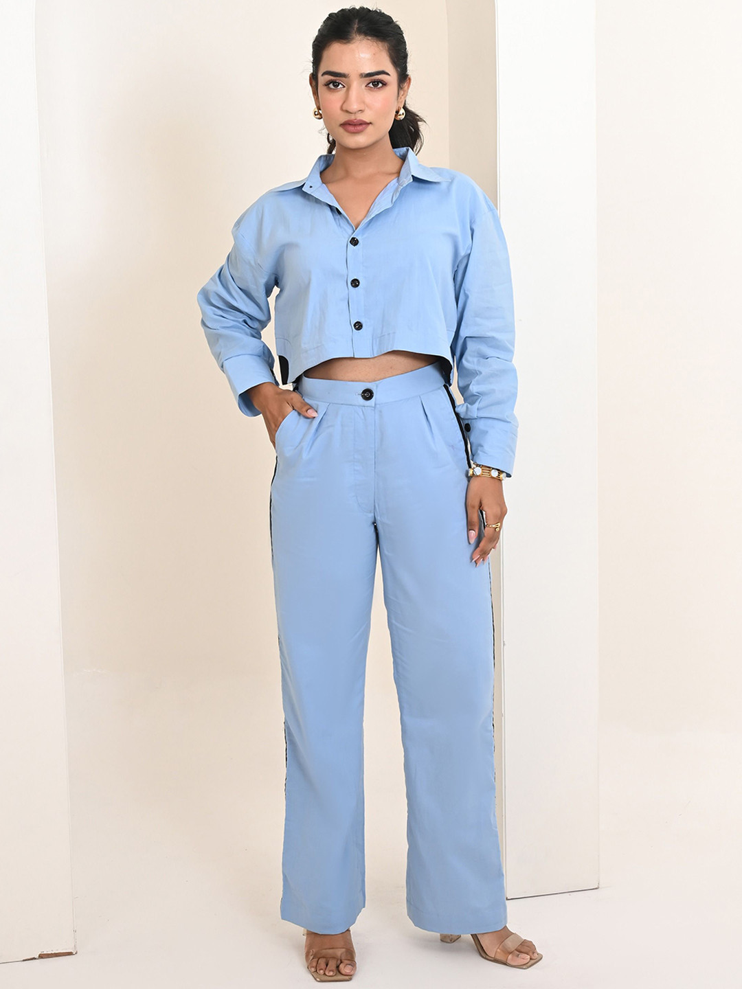 ANISH BY AHINSA Pure Cotton Shirt With Trouser Co-Ords