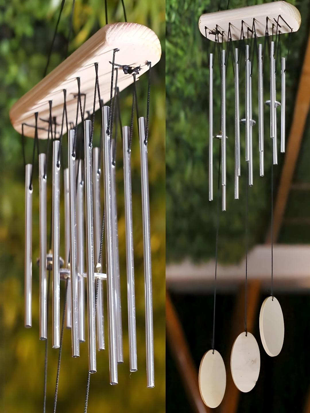 SCULPMART Silver Toned Wind Chimes