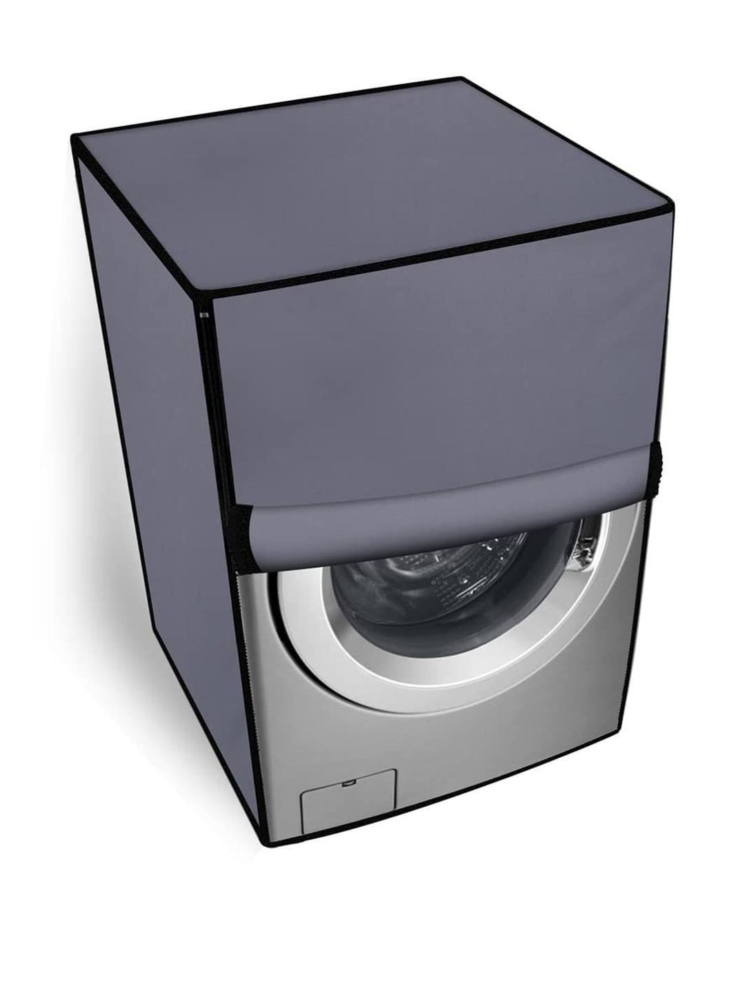 The Furnishing Tree Polyester Waterproof Front Load Washing Machine Cover Compatible for Haier 8 Kg