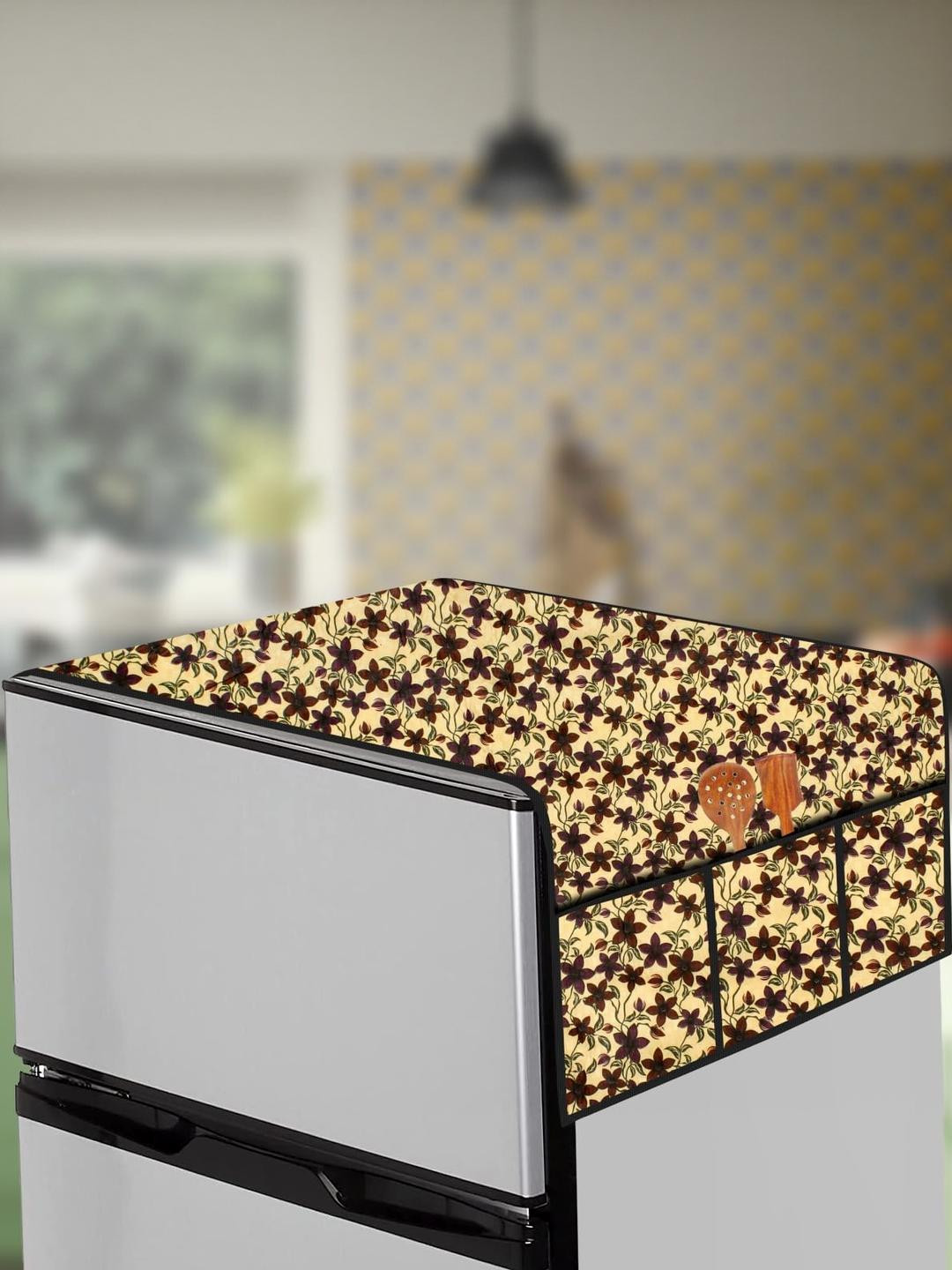 The Furnishing Tree Fridge Top Cover Compatible for Samsung RT30C3442S9/HL, 256 LTR WxL 65x111 in