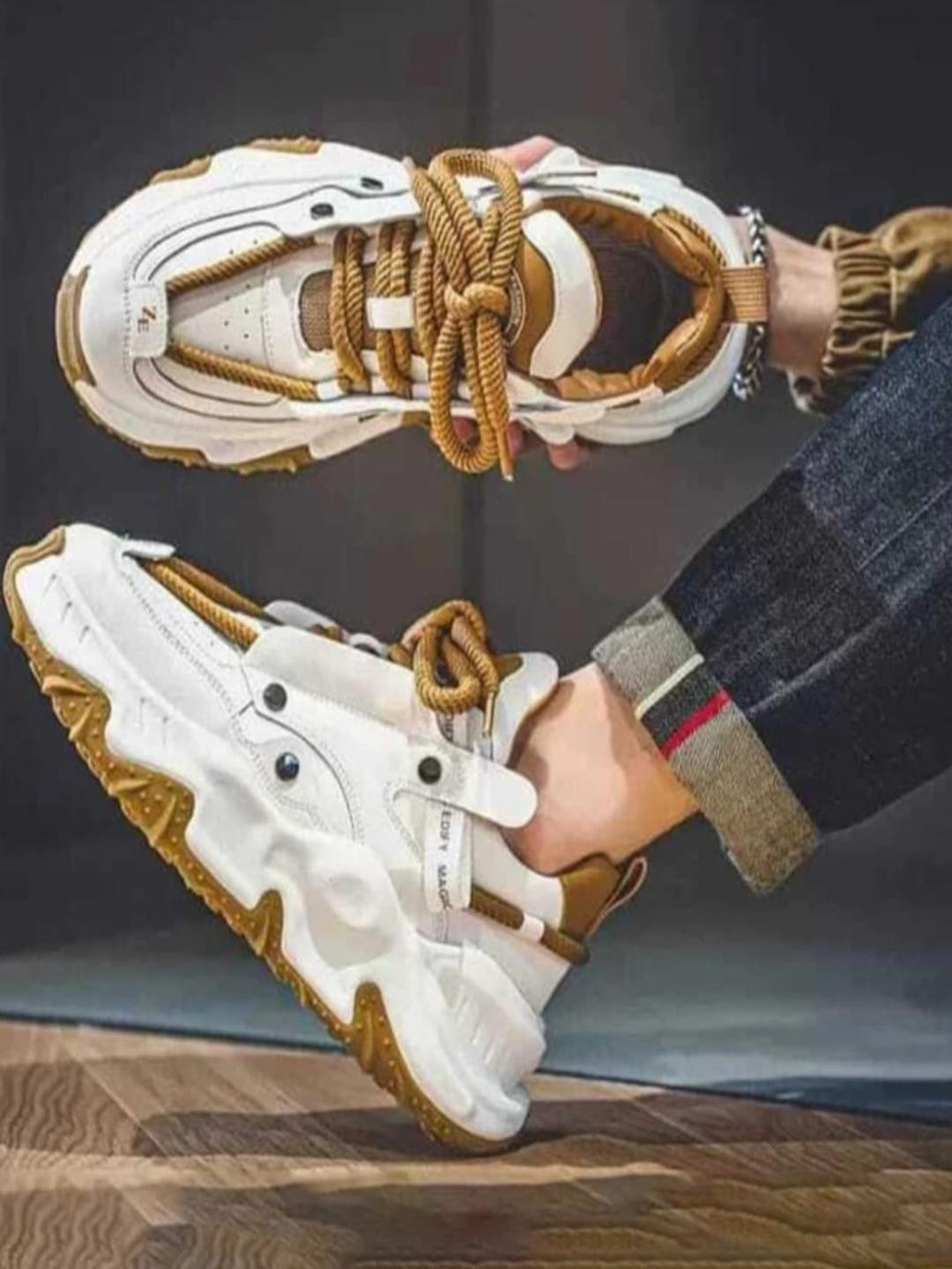 TIGONIS Men Tan Synthetic Leather Casual Shoes