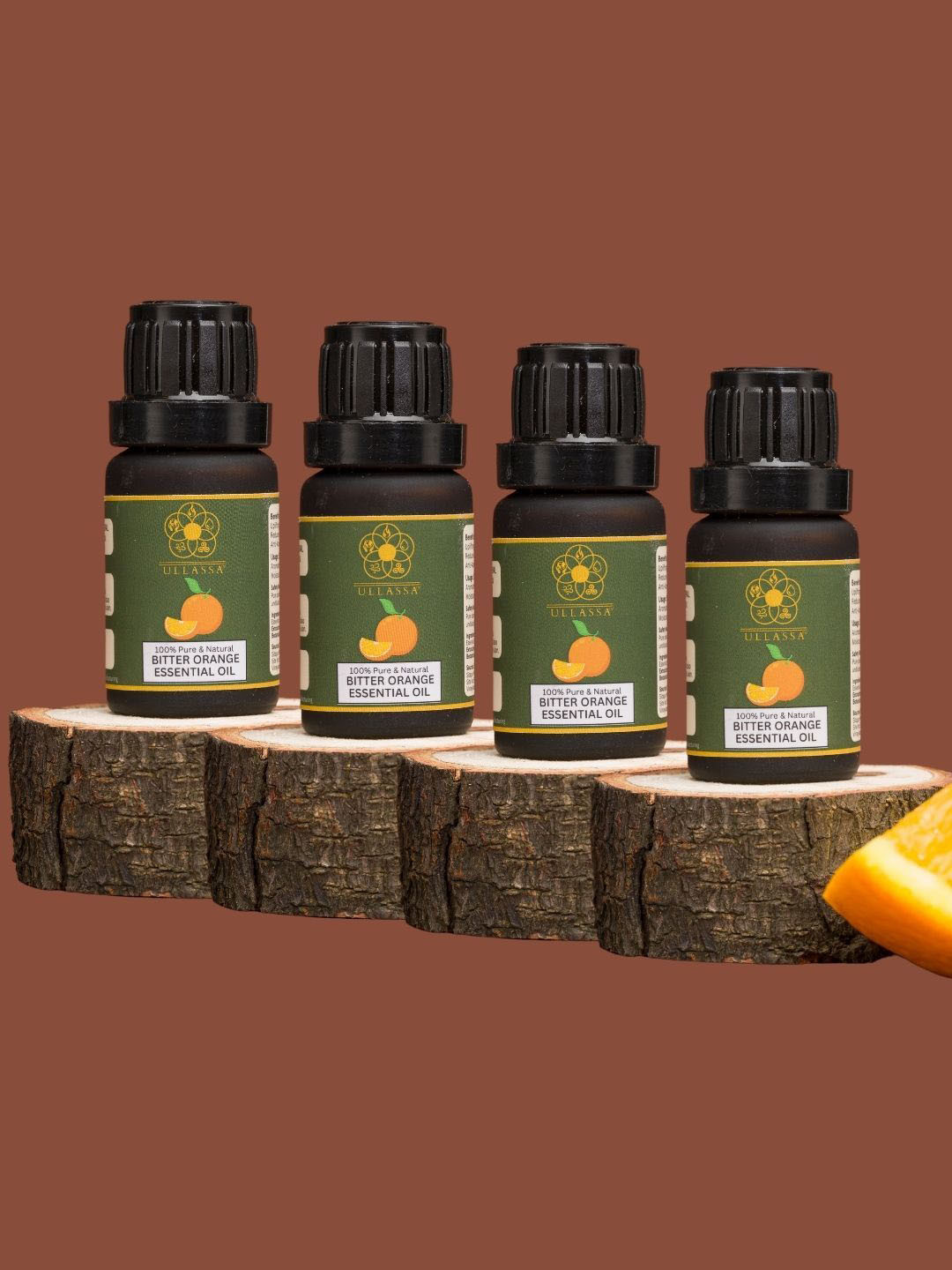 ULLASSA Set Of 4 Bitter Orange Essential Oil- 10 ml Each