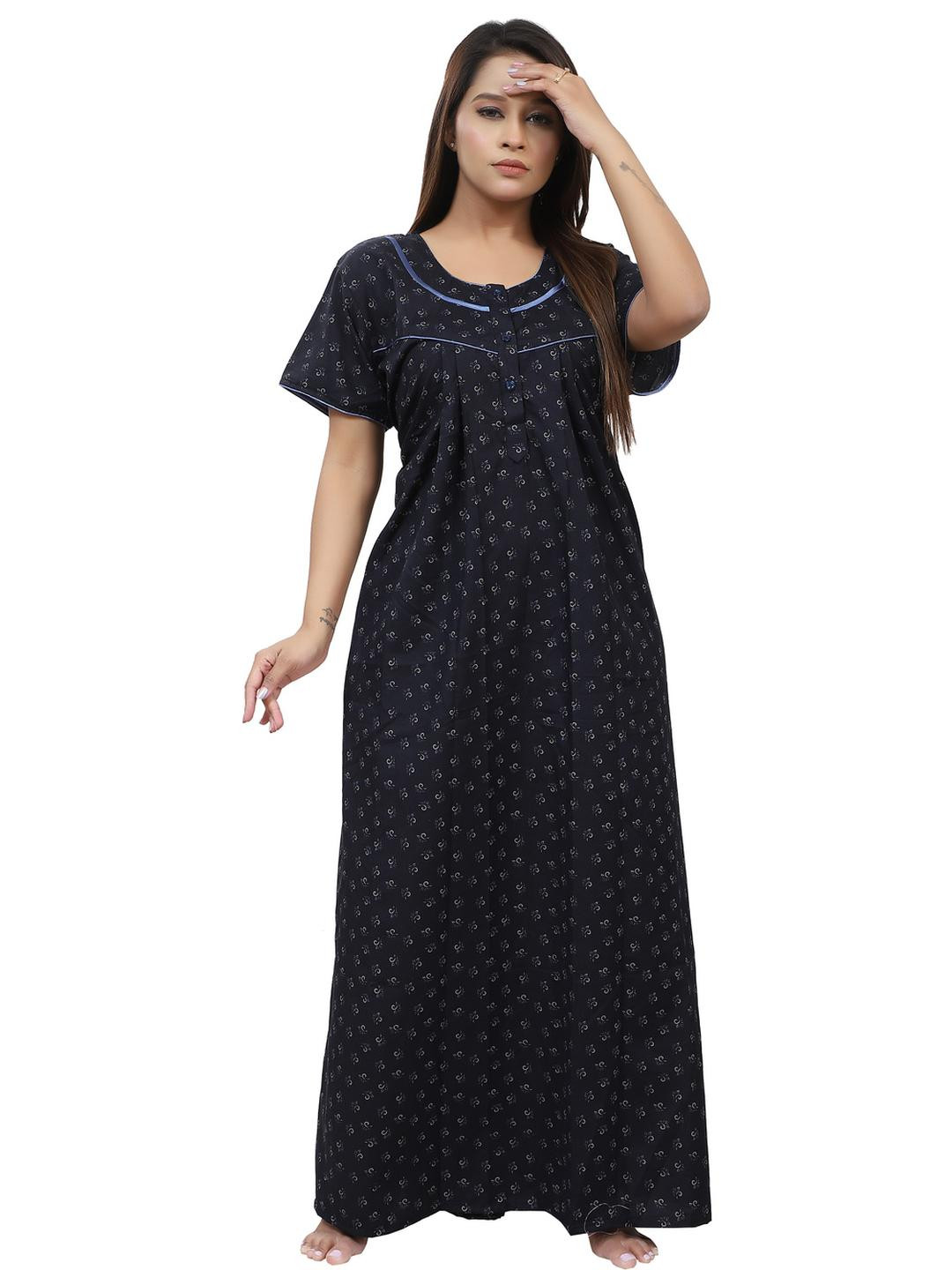 NIGHTFAB Blue Maxi Nightdress