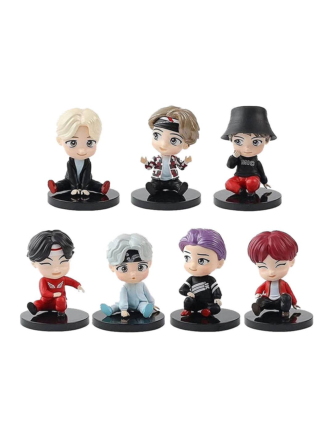 AUGEN Kids Set Of 7  BTS Action Figure Toys