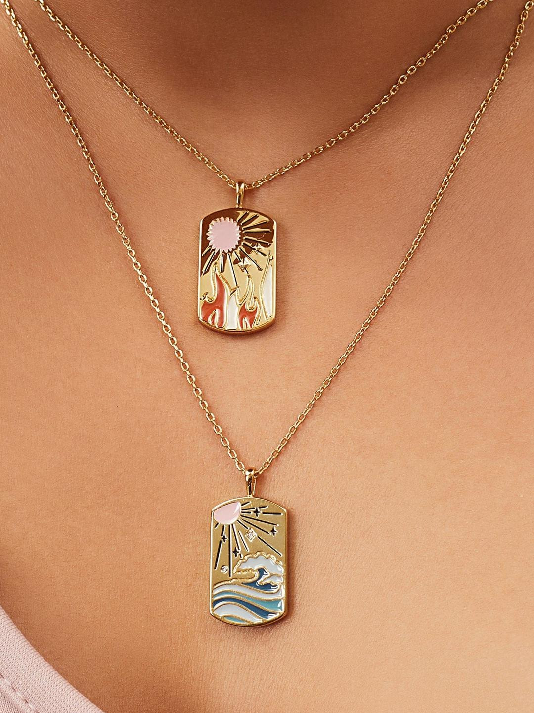 TheZazzy Gold-Plated Stainless Steel Necklace