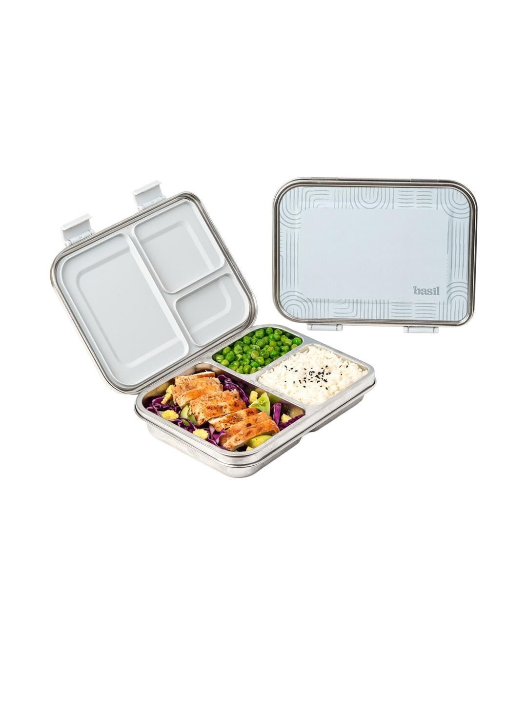 BASIL Unisex Stainless Steel Lunch Box