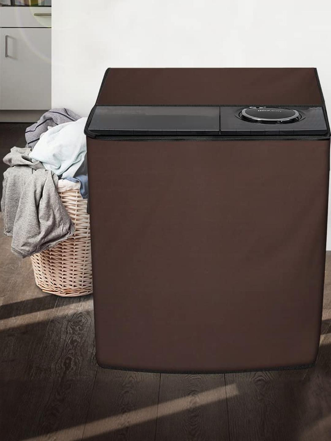 The Furnishing Tree Coffee Brown Washing Machine Cover
