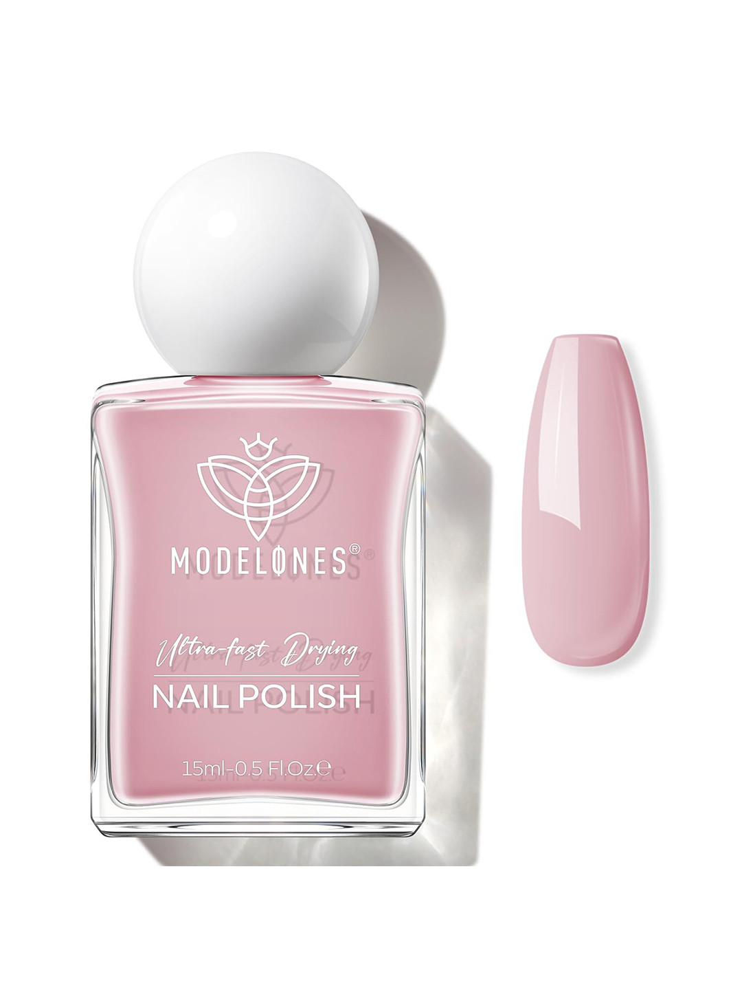 Modelones Ultra Fast Drying Nail Polish- 15 ml- Fair Lady