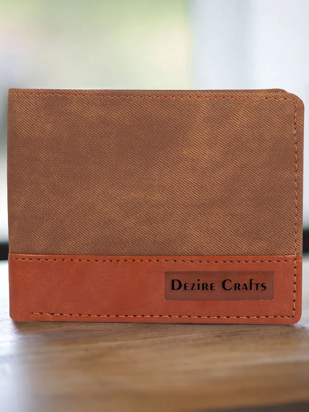 Dezire Crafts Men Colourblocked Leather Two Fold Wallet